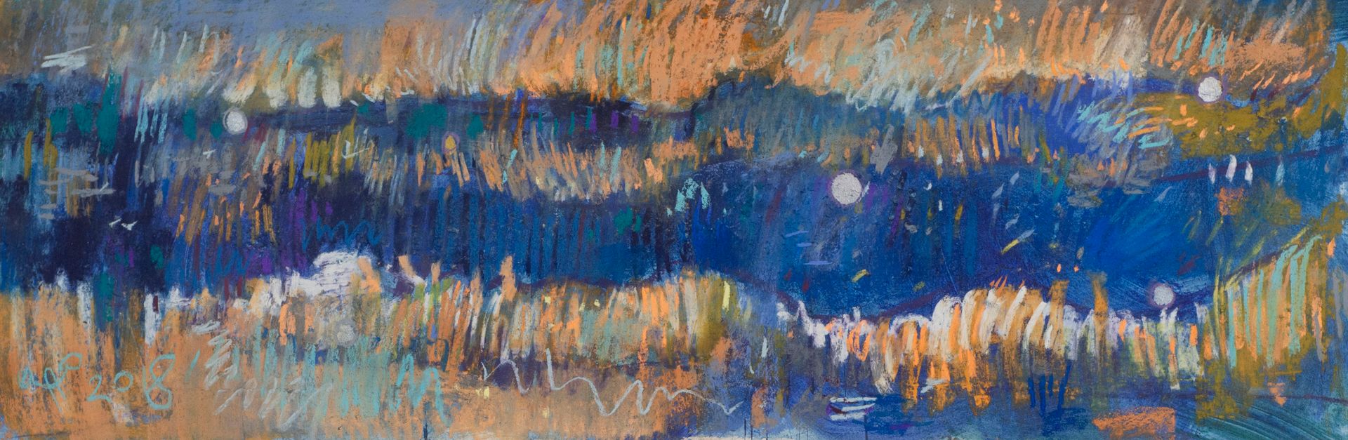 Олег Агафонов (Авторская графика - 
                  79 x 27 см) Рухнувшие небеса №4