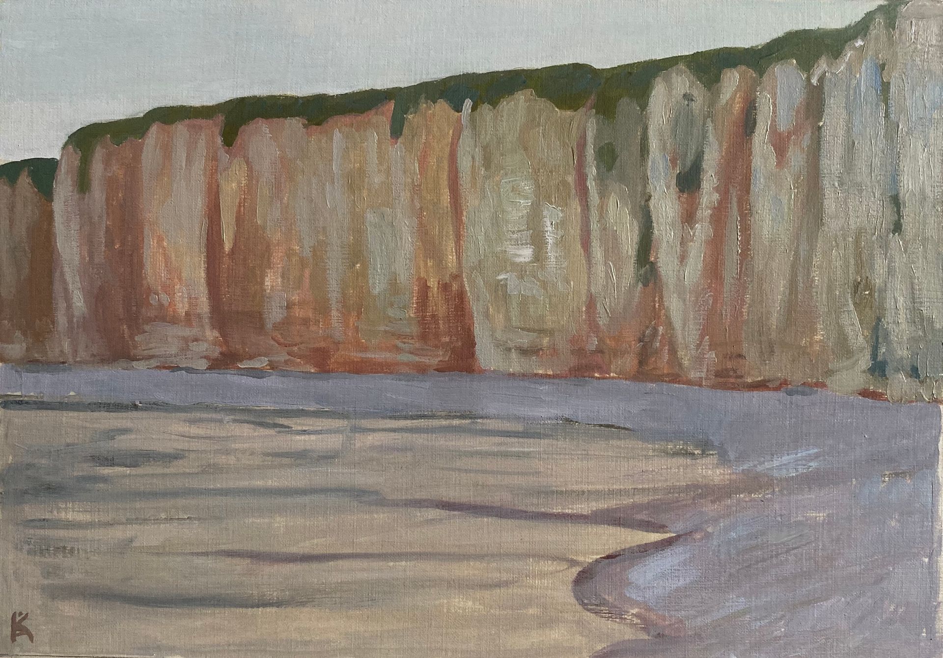 Алексей Кротов (Авторская графика - 
                  25 x 18 см) Берег Нормандии