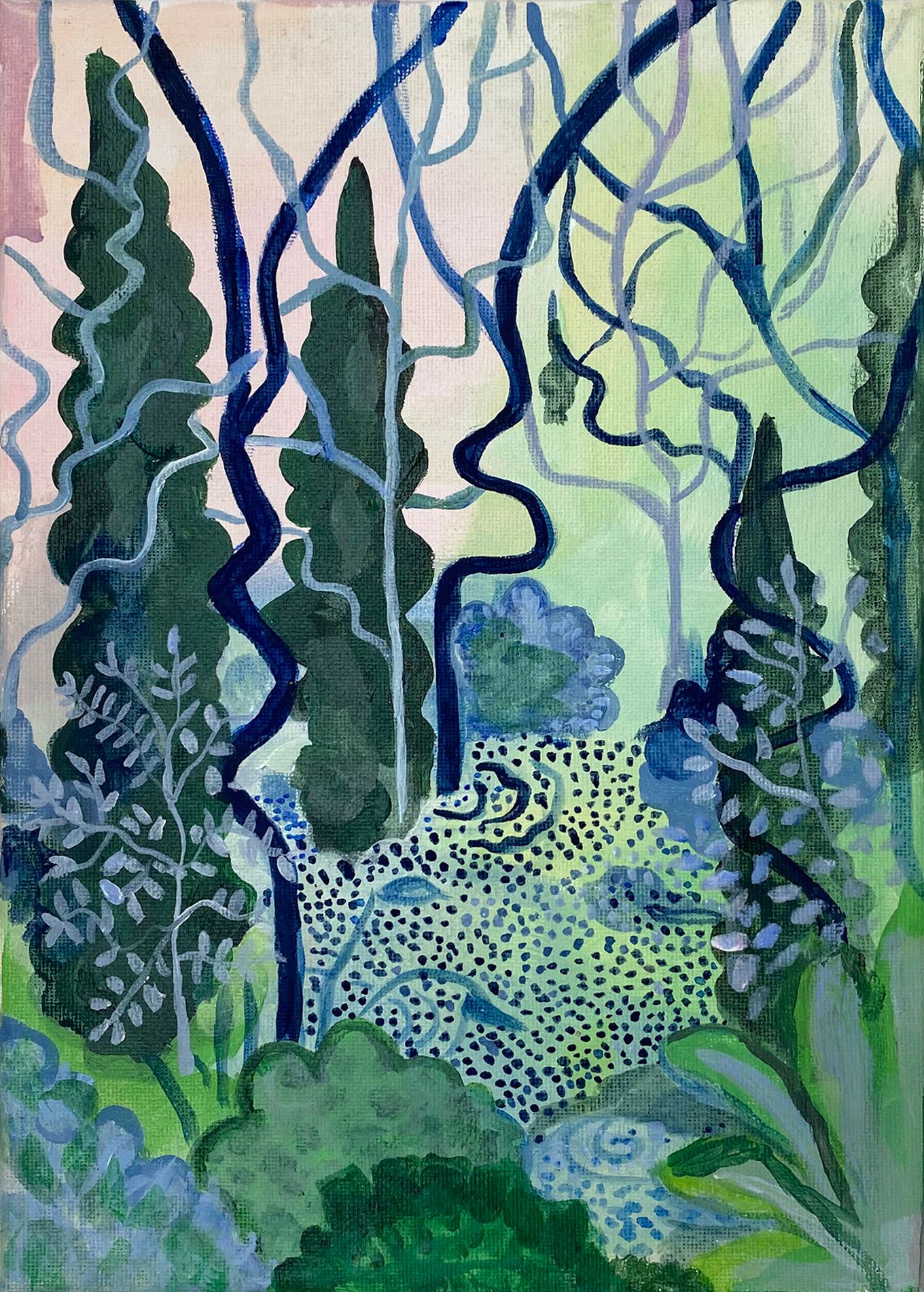 Мария Воробьева (Картина, живопись - 
                  21 x 29.5 см) Forest