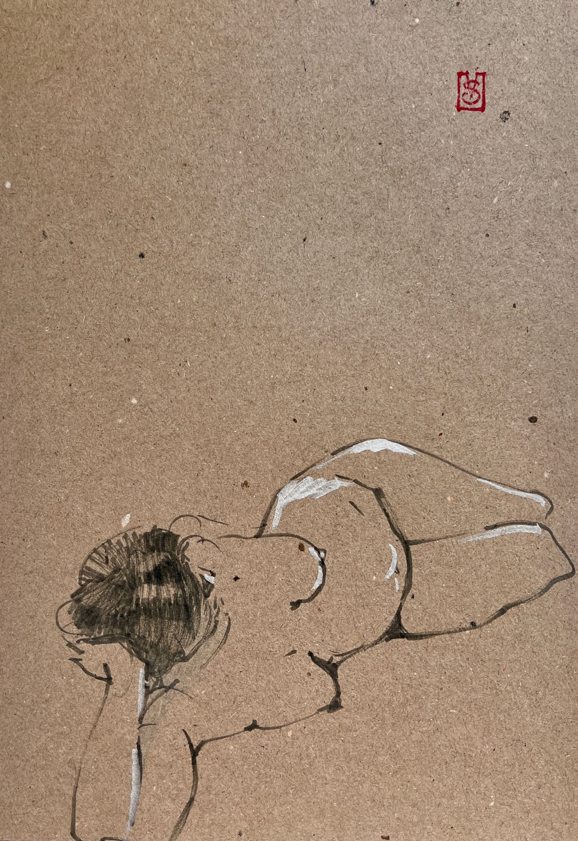 Виктория Севастьянова (Авторская графика - 
                  20 x 30 см) Nu sketch