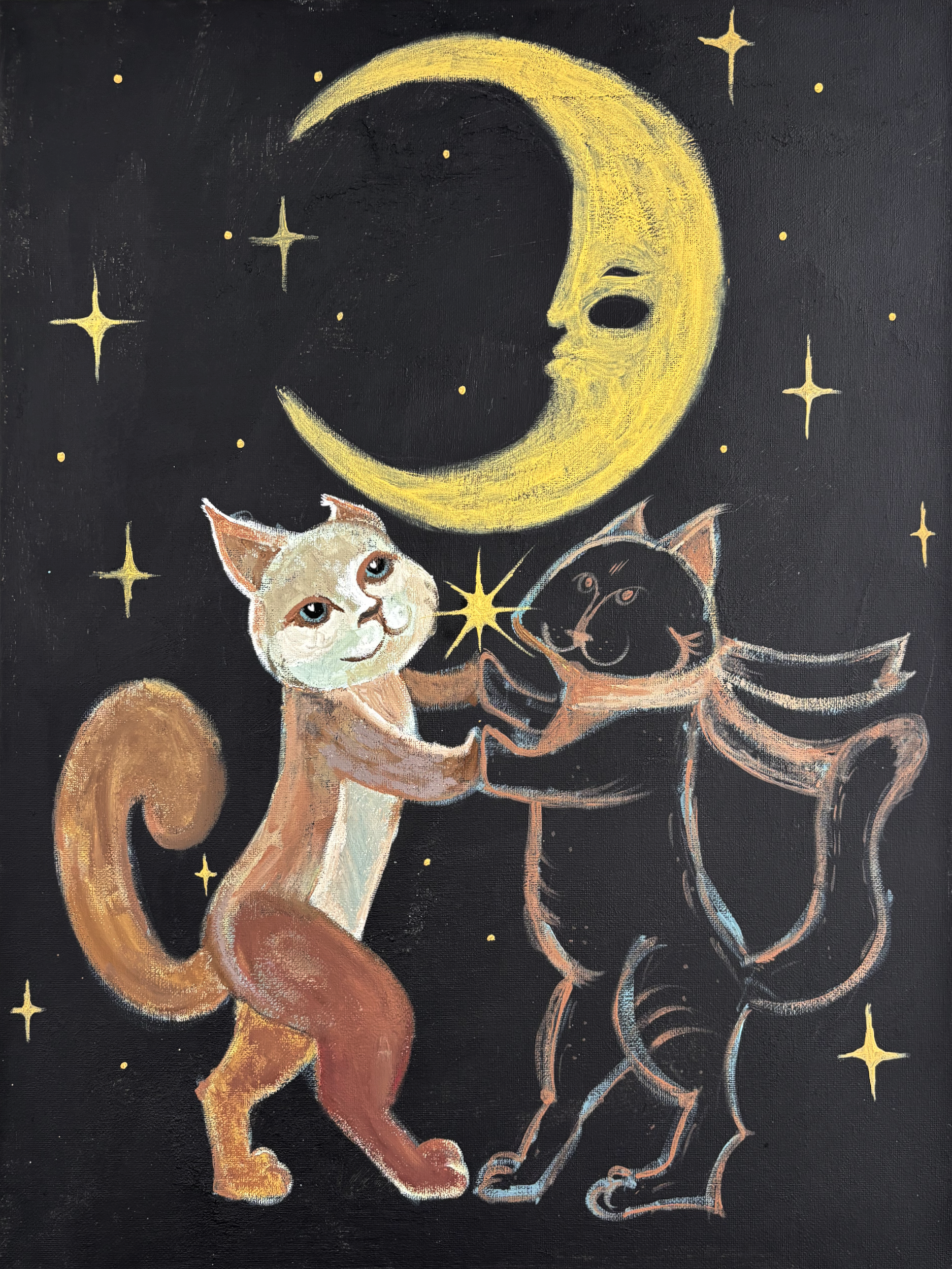 Ира Пенкина (Картина, живопись - 
                  40 x 50 см) Тайные любовнички