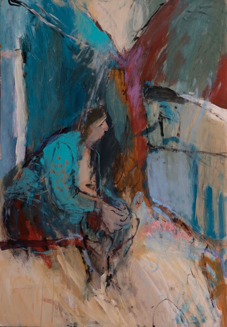 Алина Магомедова (Авторская графика - 
                  70 x 100 см) Дистигюль