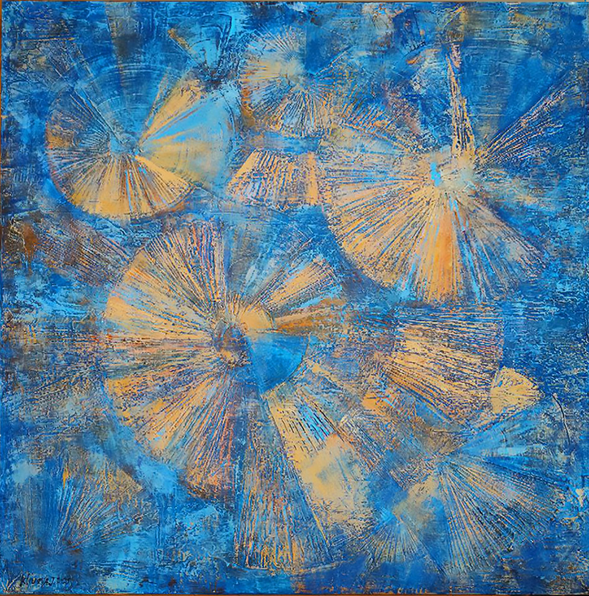 Юлия Клюева (Картина, живопись - 
                  100 x 100 см) Nautilus (Танец)