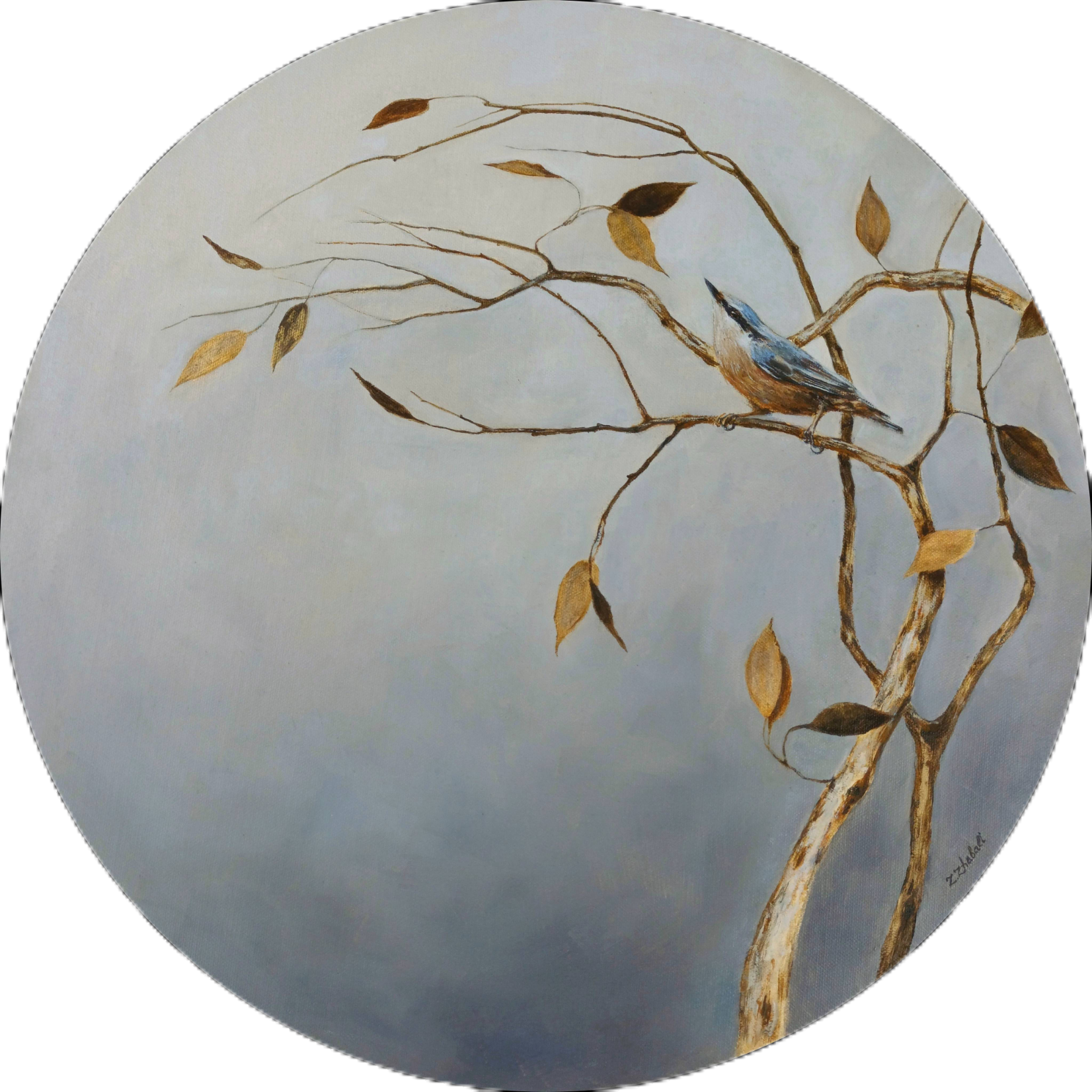 Заира Жабали (Картина, живопись - 
                  50 x 50 см) Без названия