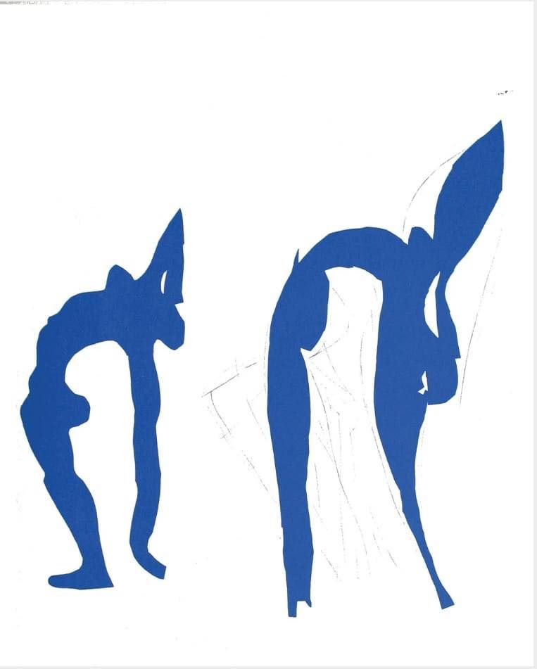 Анри Матисс (Графика печатная - 
                  26.2 x 35 см) Акробаты