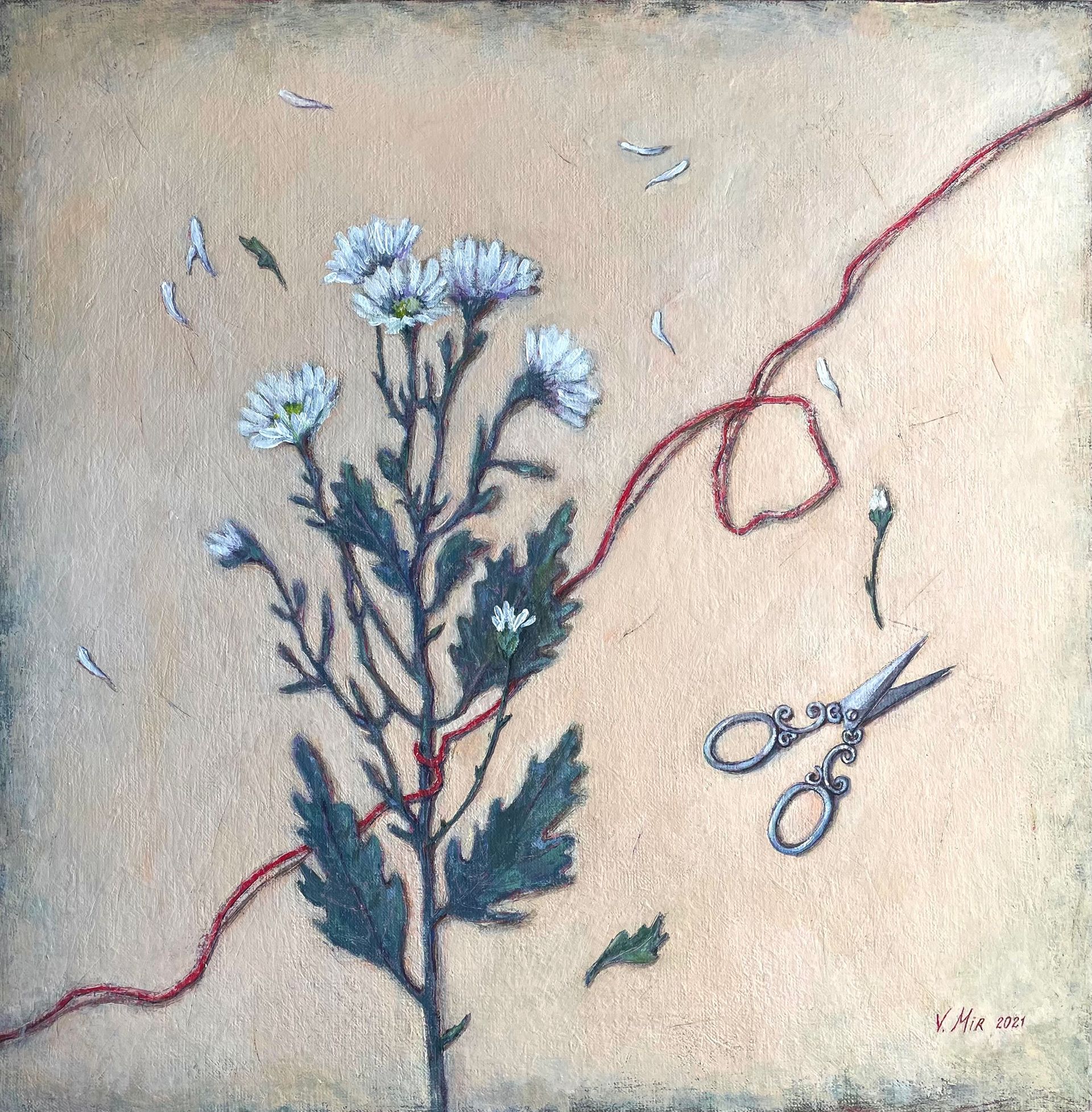 Валентина Мир (Картина, живопись - 
                  50 x 50 см) Хрупкость