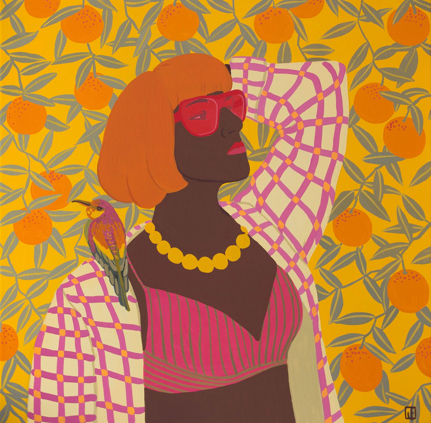 Екатерина Щепина (Картина, живопись - 
                  45 x 45 см) Апельсиновый рай