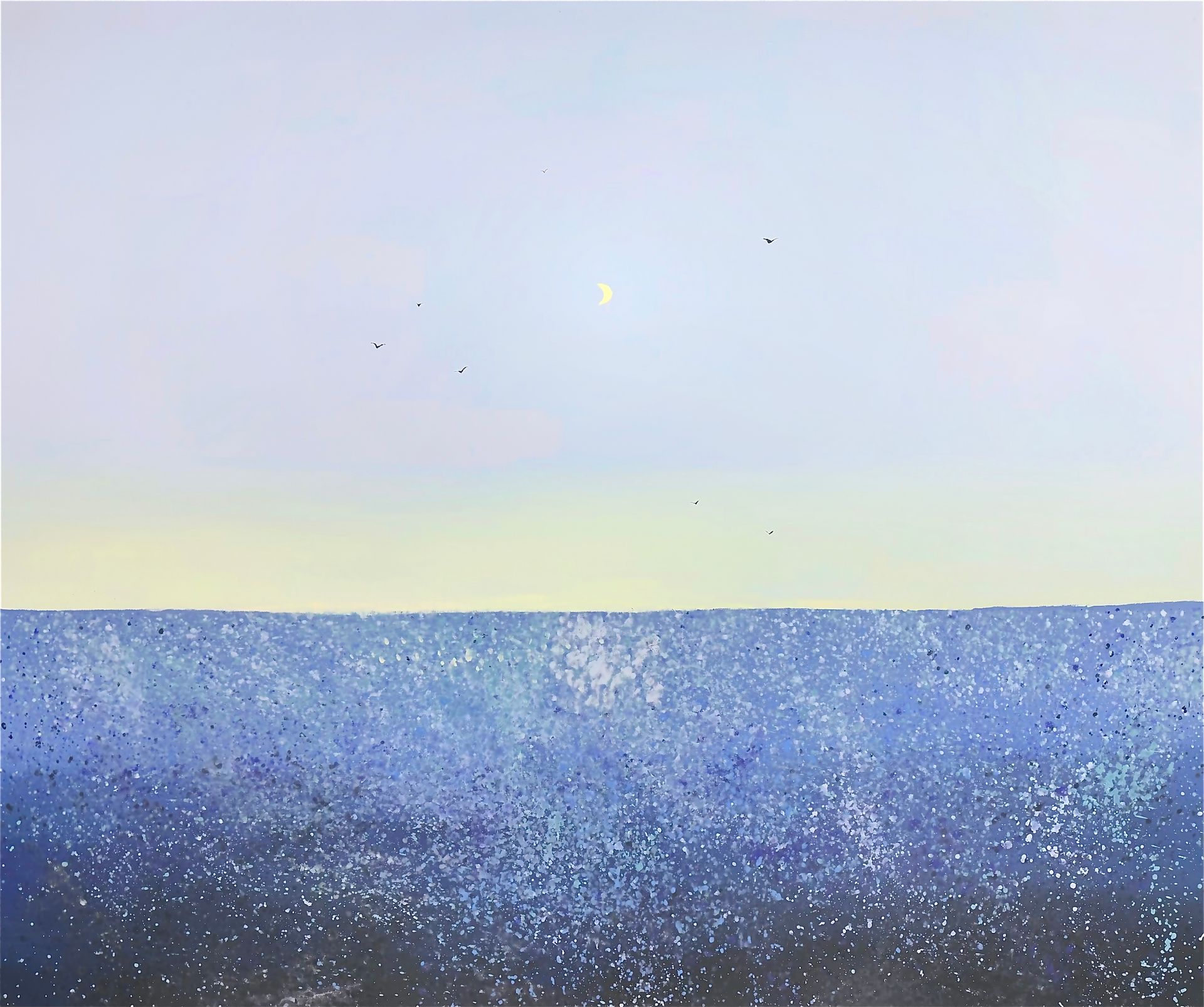 Анна Ганина (Картина, живопись - 
                  120 x 100 см) Evening on the sea