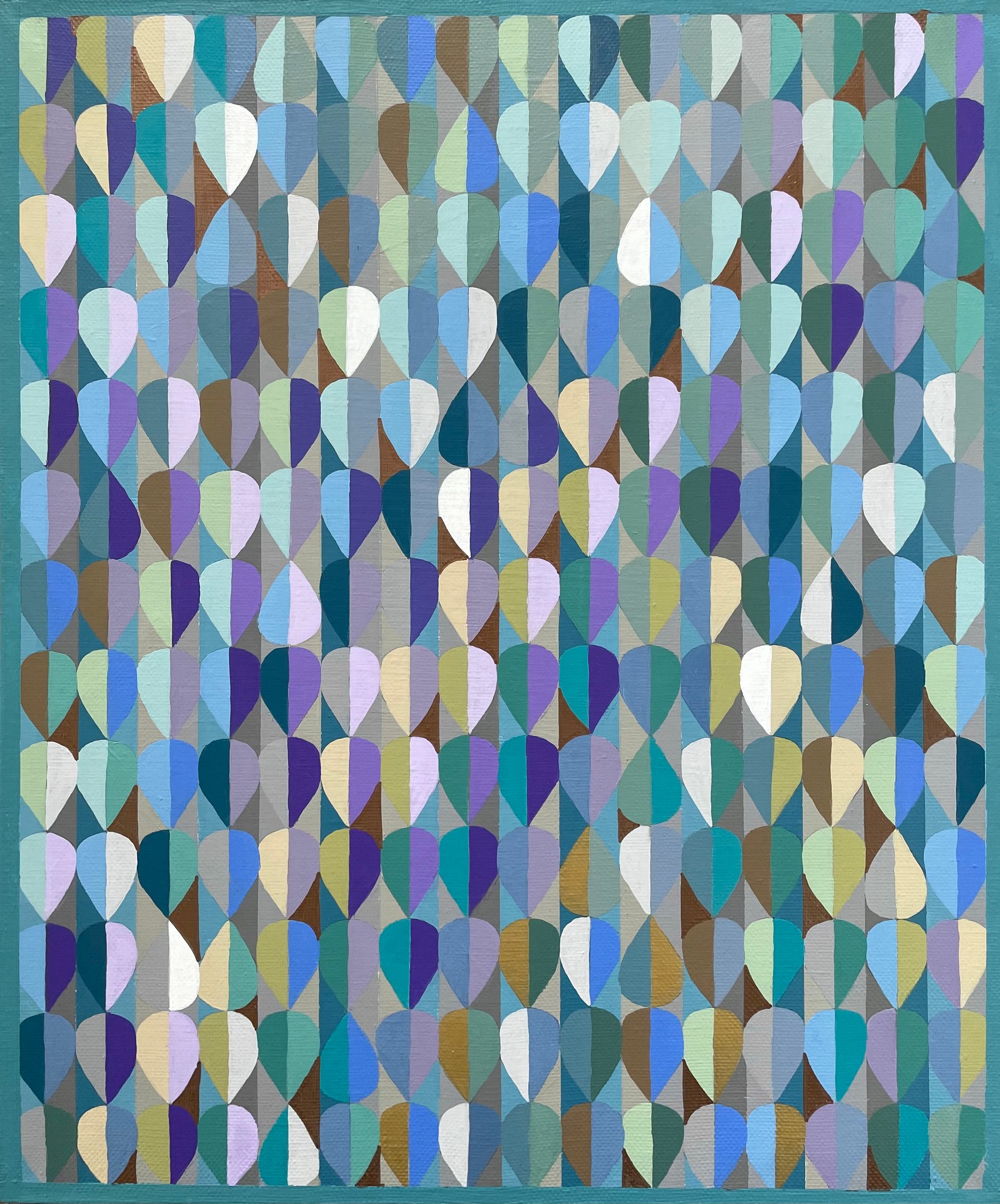 Марина Астахова (Картина, живопись - 
                  50 x 60 см) Drops of Joy Aquamarine