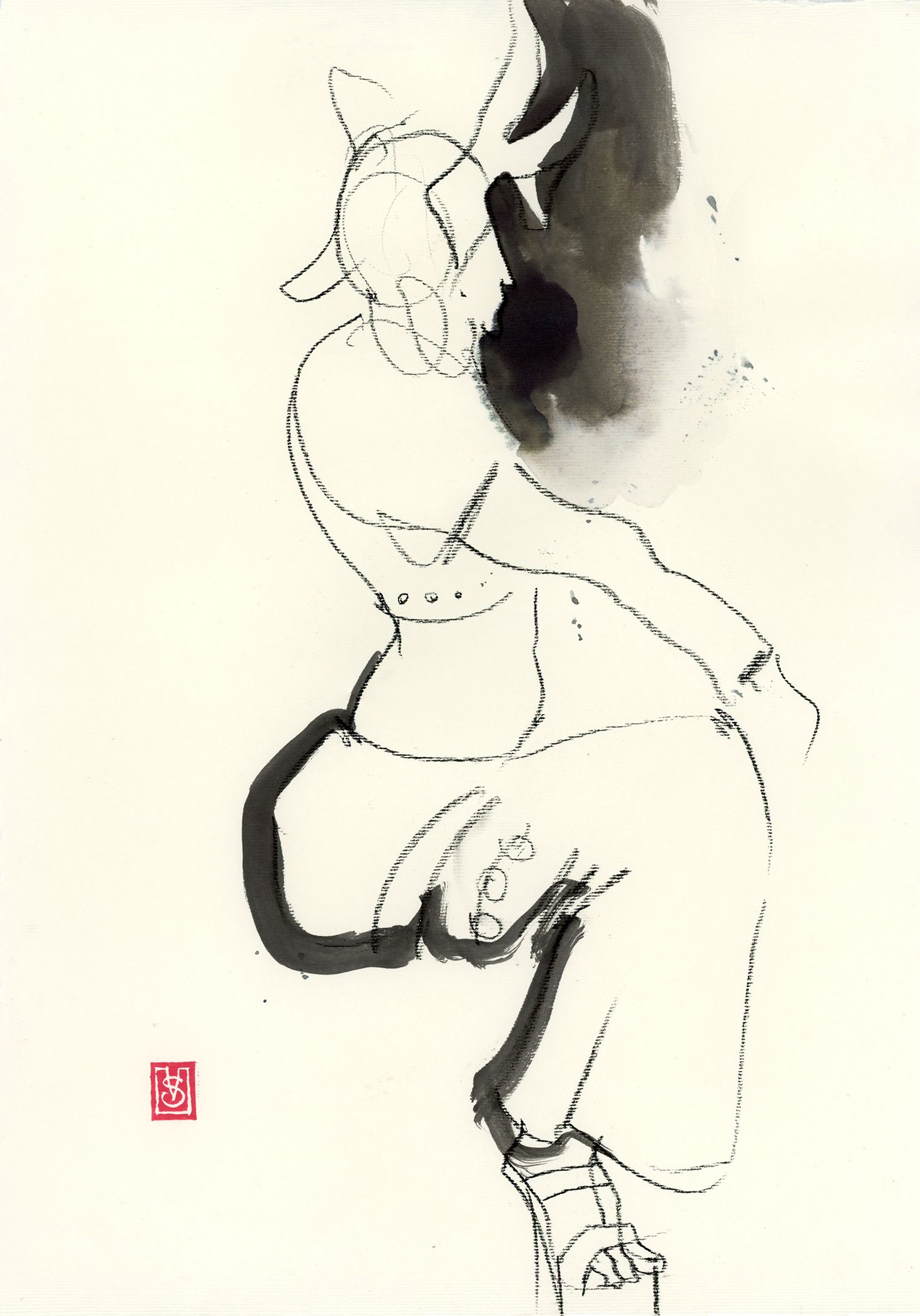 Виктория Севастьянова (Авторская графика - 
                  26 x 35 см) Бурлеск 091