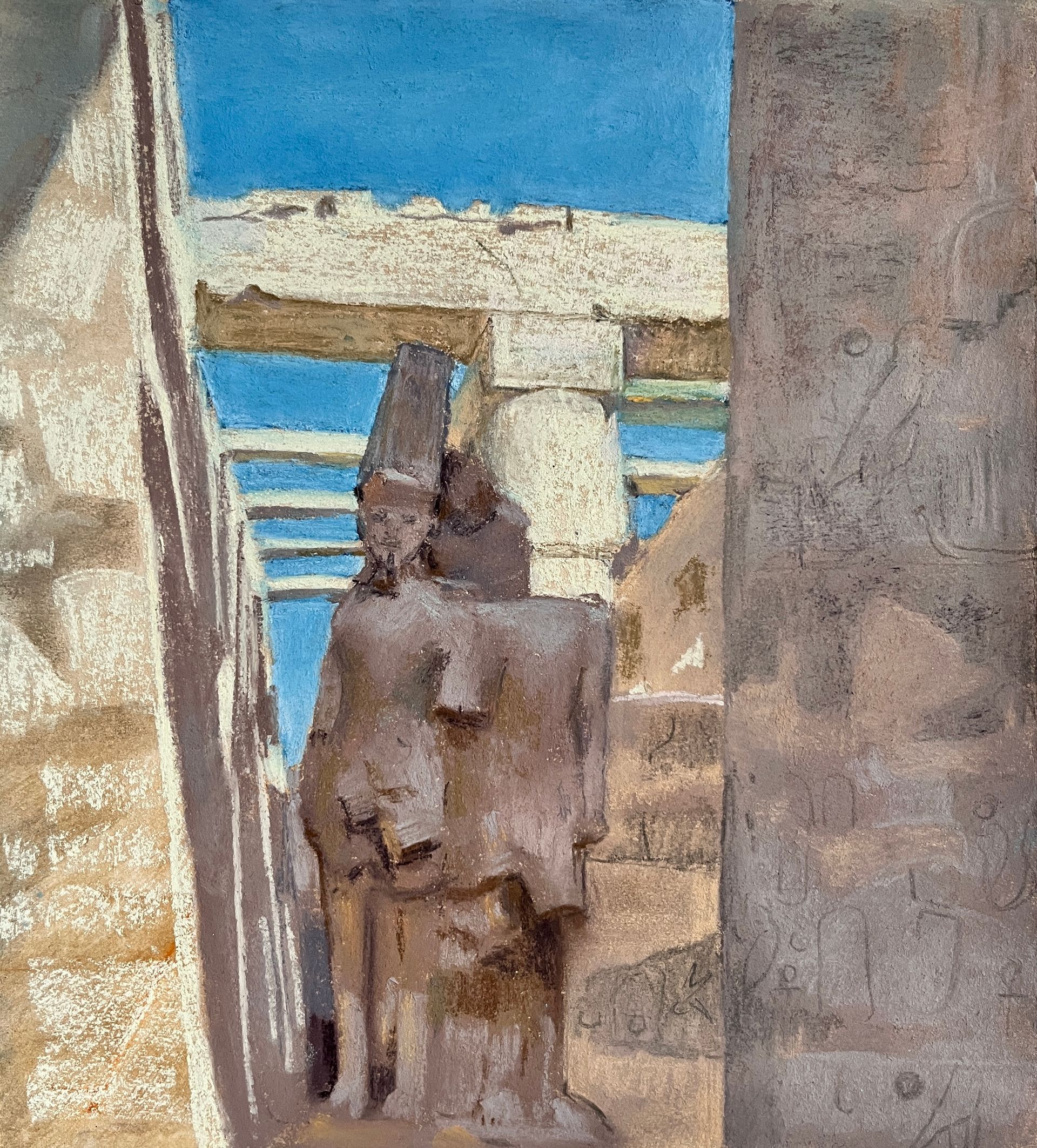 Люсинэ Туманян (Авторская графика - 
                  25 x 27.5 см) Фараоны
