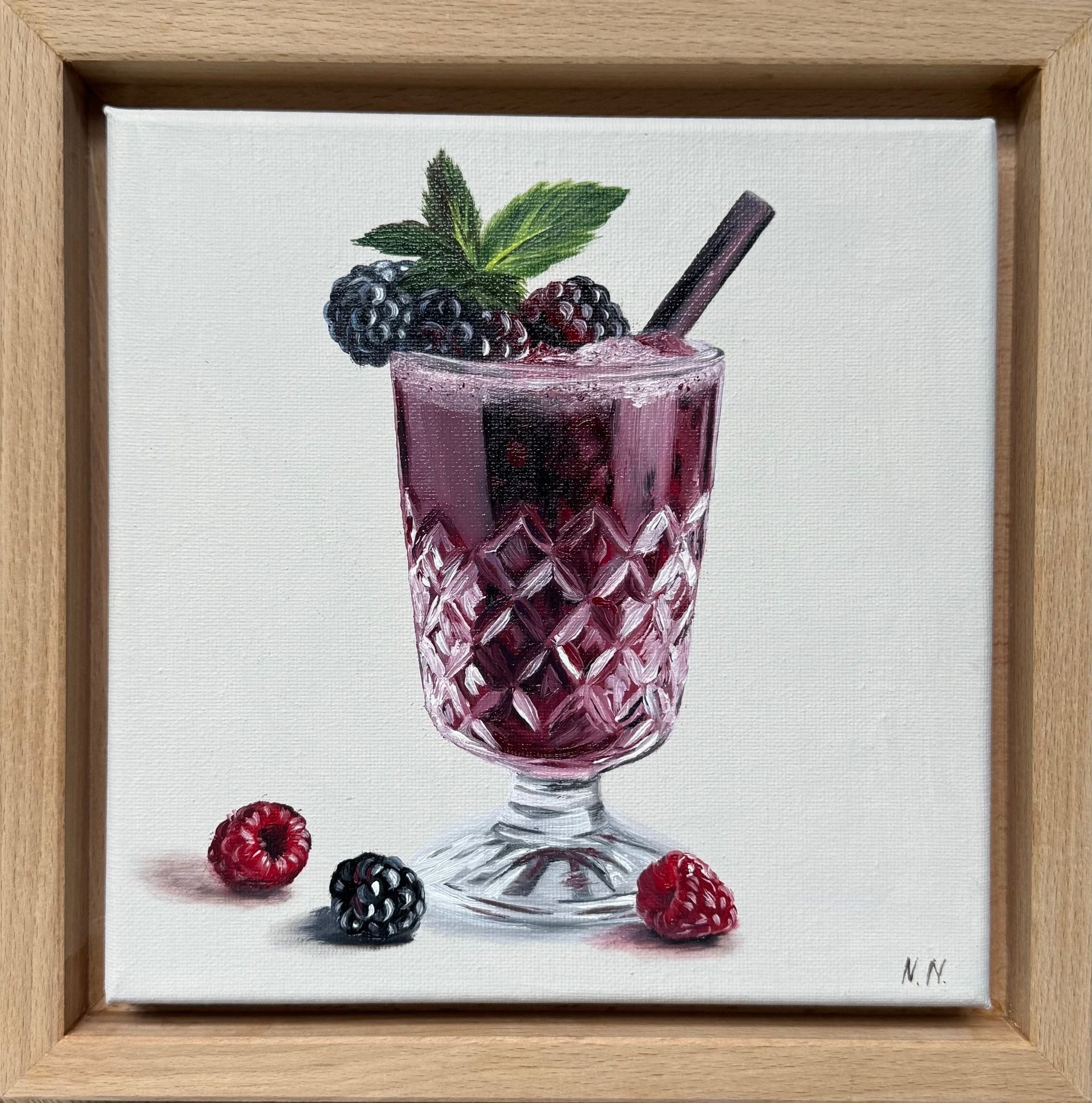 Наталья Наумова (Картина, живопись - 
                  25 x 25 см) Миниатюра "Десерт 5"