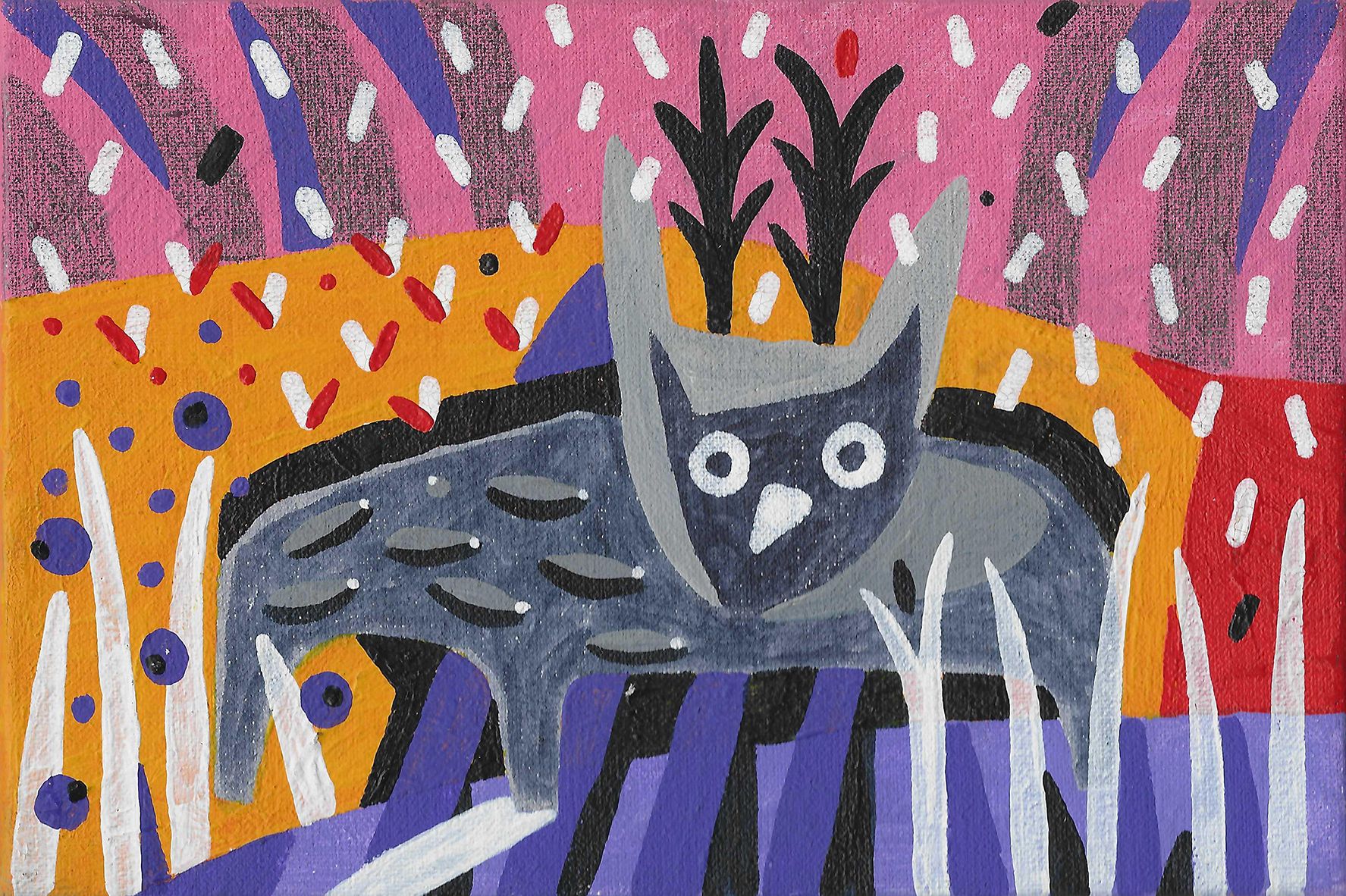Лена Романовская (Авторская графика - 
                  27 x 21.5 см) Полночь
