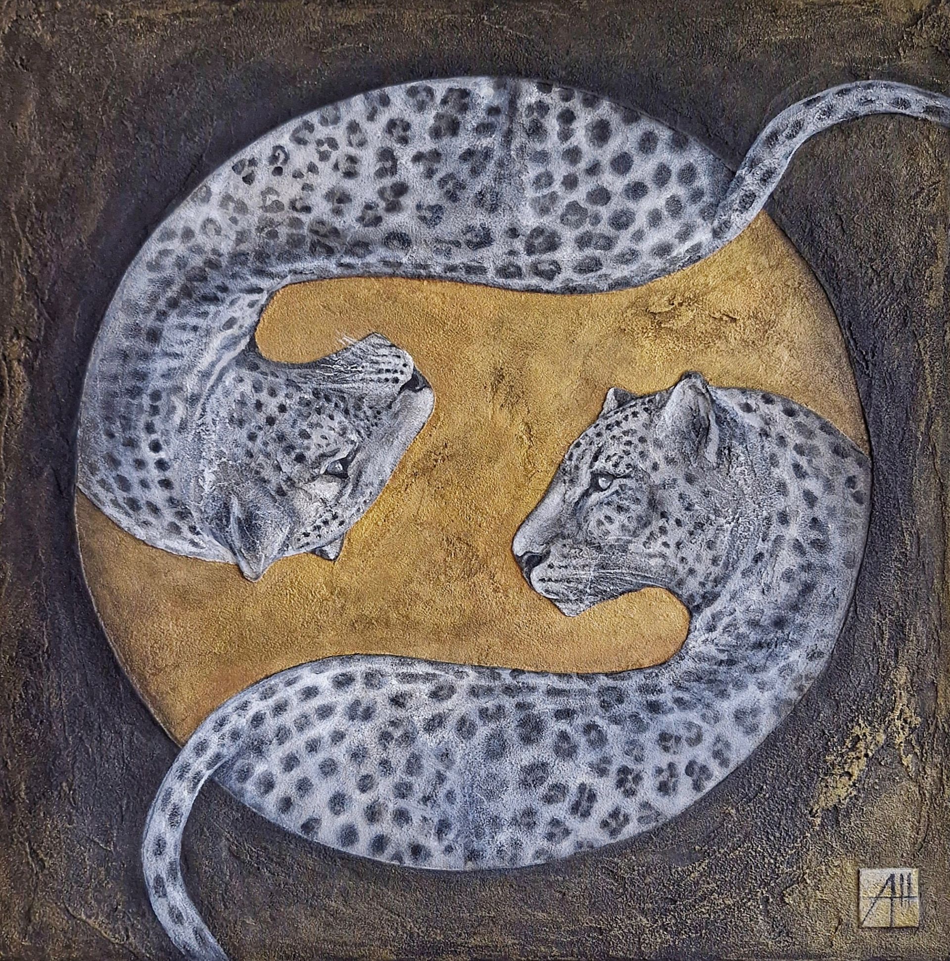Анна Шуваева (Картина, живопись - 
                  40 x 40 см) ТЫ и твоё ЭГО