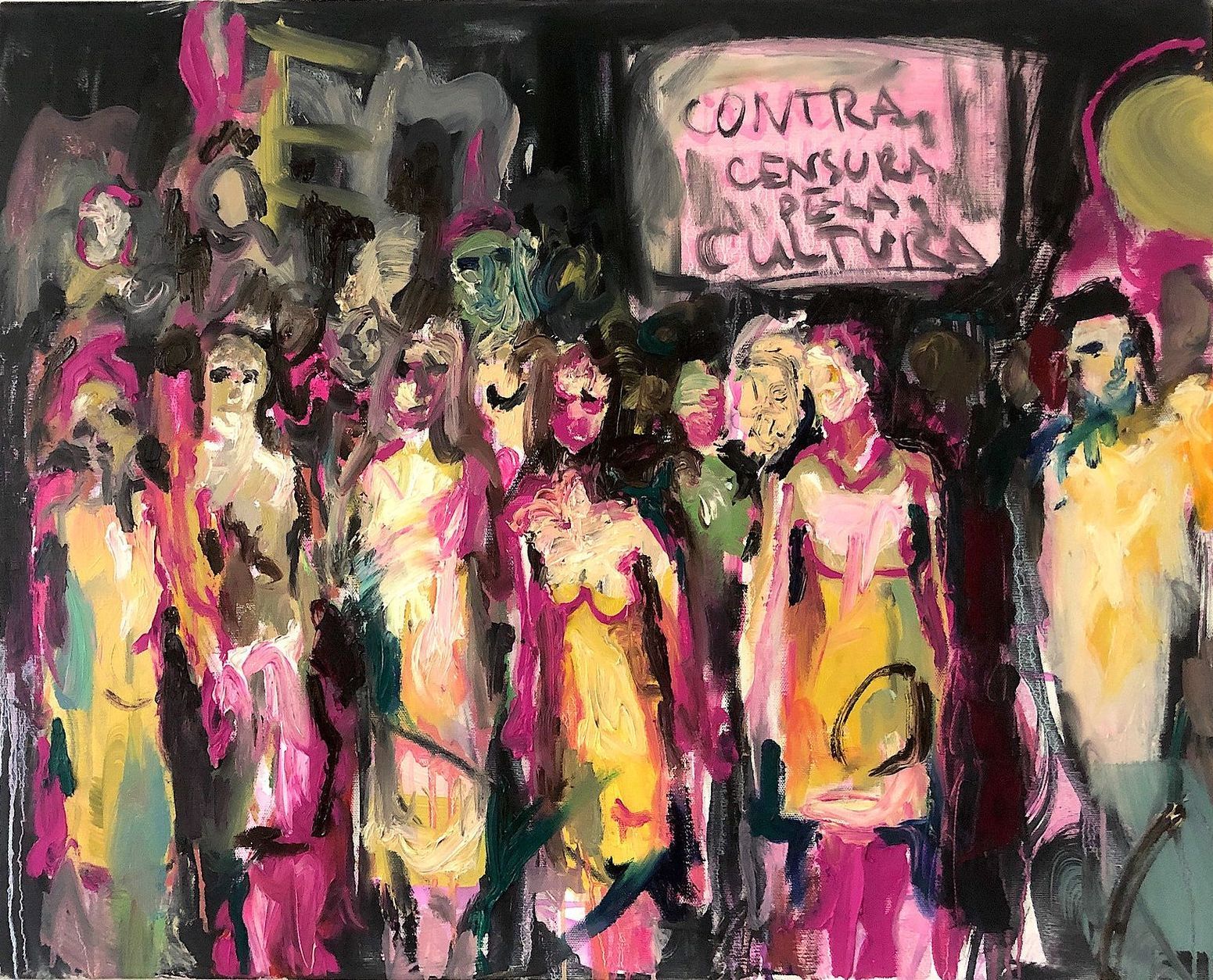 Катя Гранова (Картина, живопись - 
                  80 x 60 см) Contra censura
