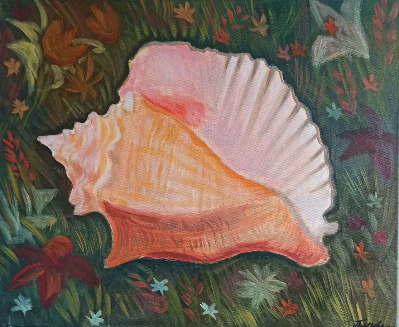 Анастасия Полякова (Картина, живопись - 
                  54 x 46 см) Ракушка