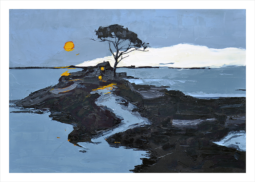 Анастасия Бабынина (Графика печатная - 
                  70 x 50 см) Вечер