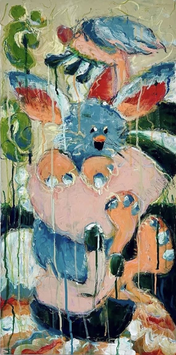 Женя Жари (Картина, живопись - 
                  50 x 70 см) Клоун, а такой грустный