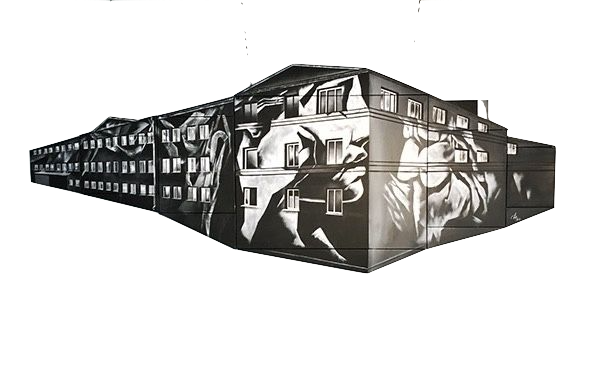 Динара Хёртнагль (Картина, живопись - 
                  270 x 100 см) Metropolis