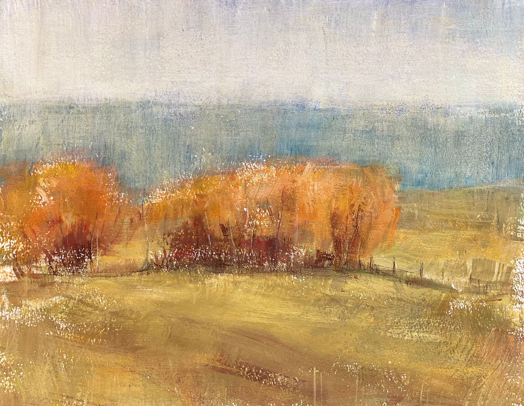 Екатерина Феоктистова (Авторская графика - 
                  37 x 30 см) Осень в Завидово