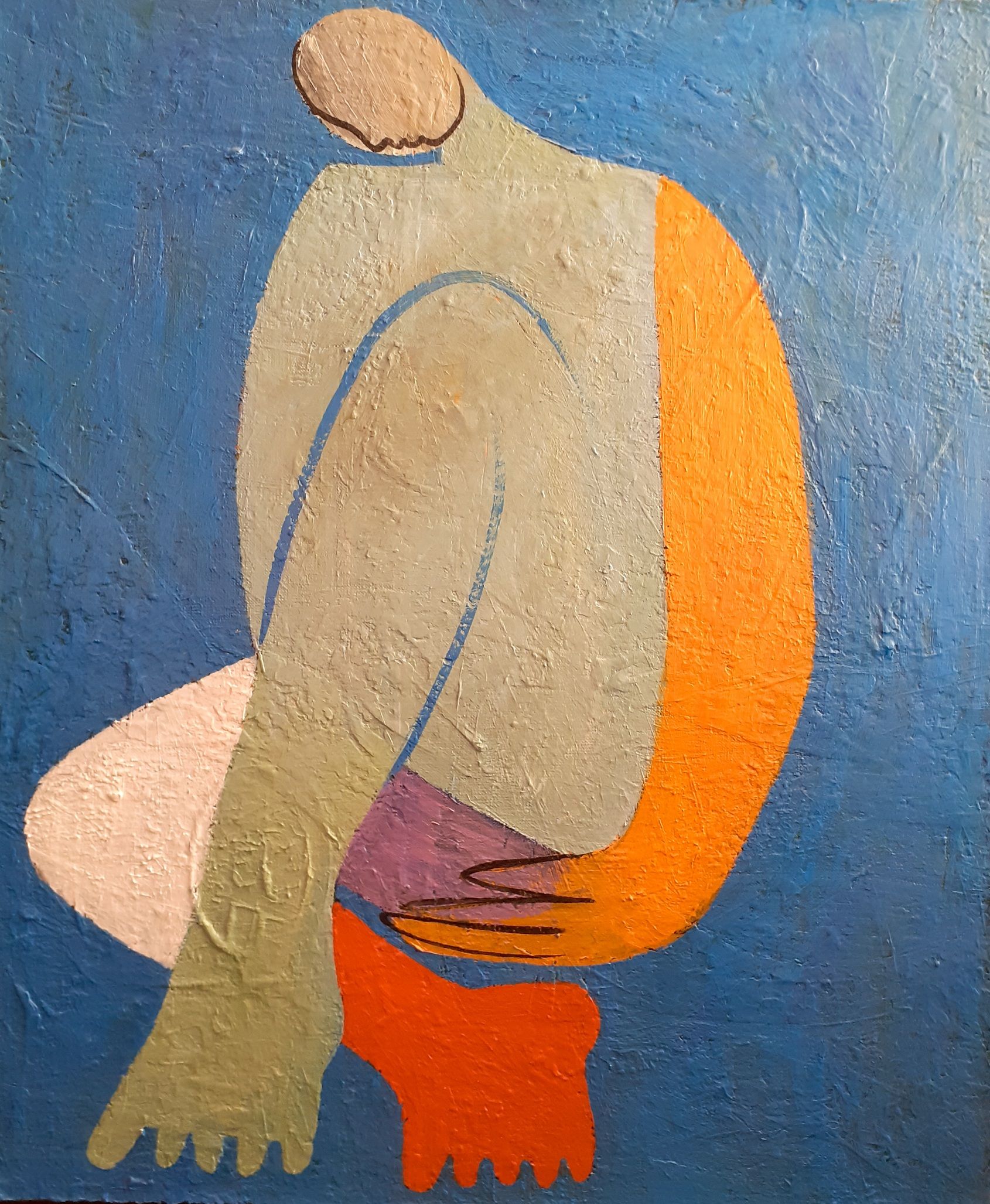 Екатерина Ефимик (Картина, живопись - 
                  50 x 60 см) Человек или птица