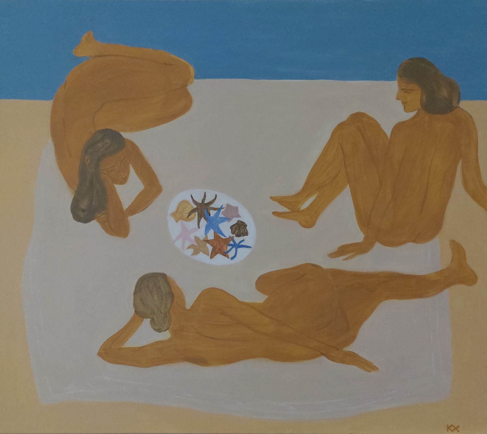 Ксения Хилько (Картина, живопись - 
                  80 x 70 см) Из моря