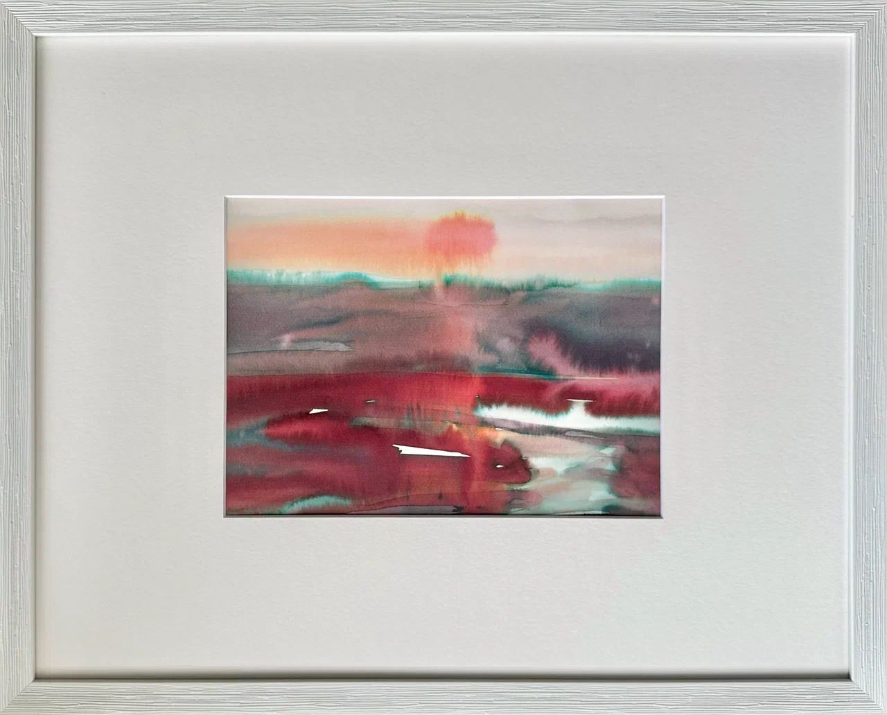 Анастасия Попова (Авторская графика - 
                  50 x 40 см) Вечернее солнце