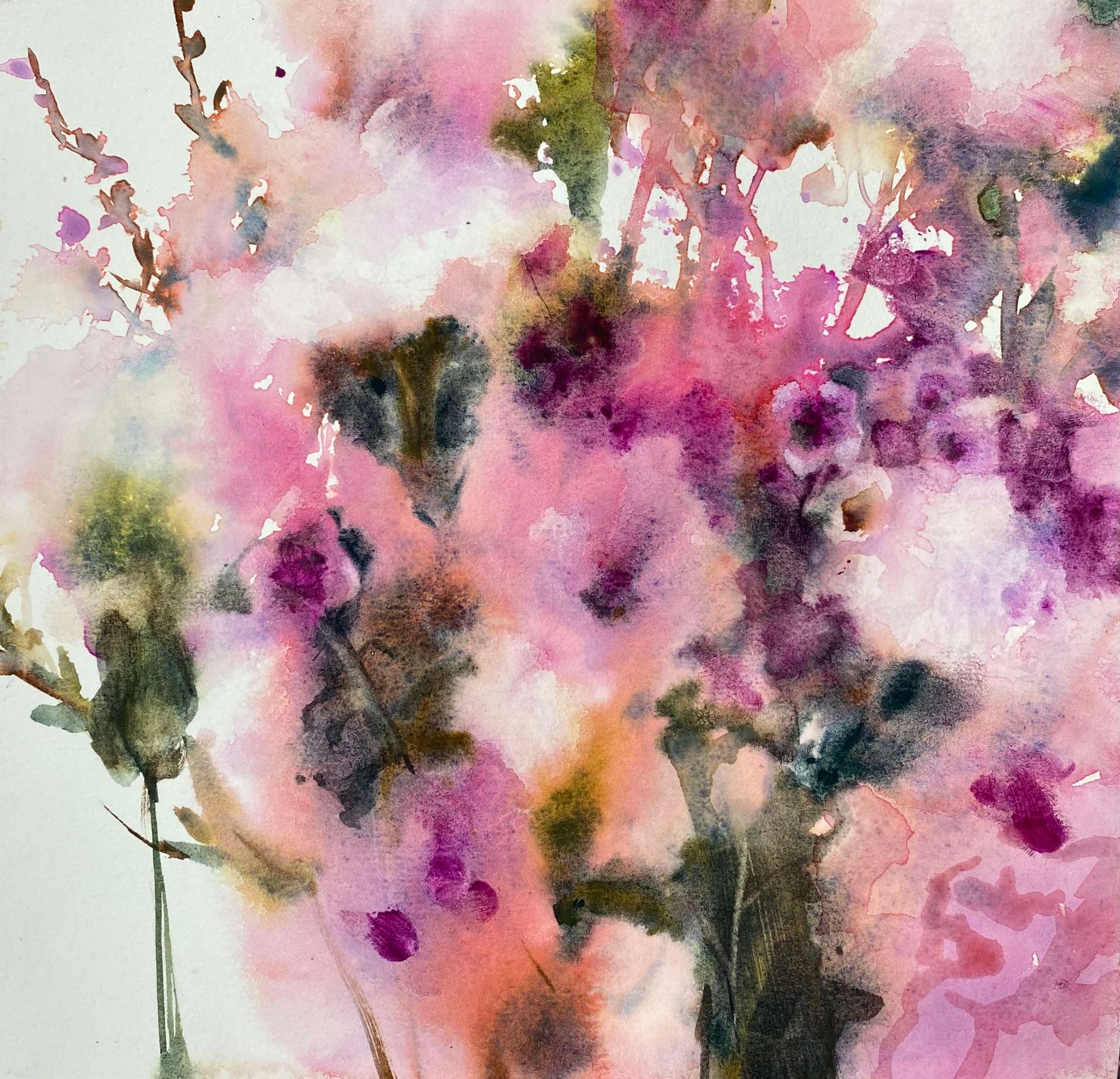 Анна Богинская (Авторская графика - 
                  22 x 20.5 см) С чего начинается весна 1