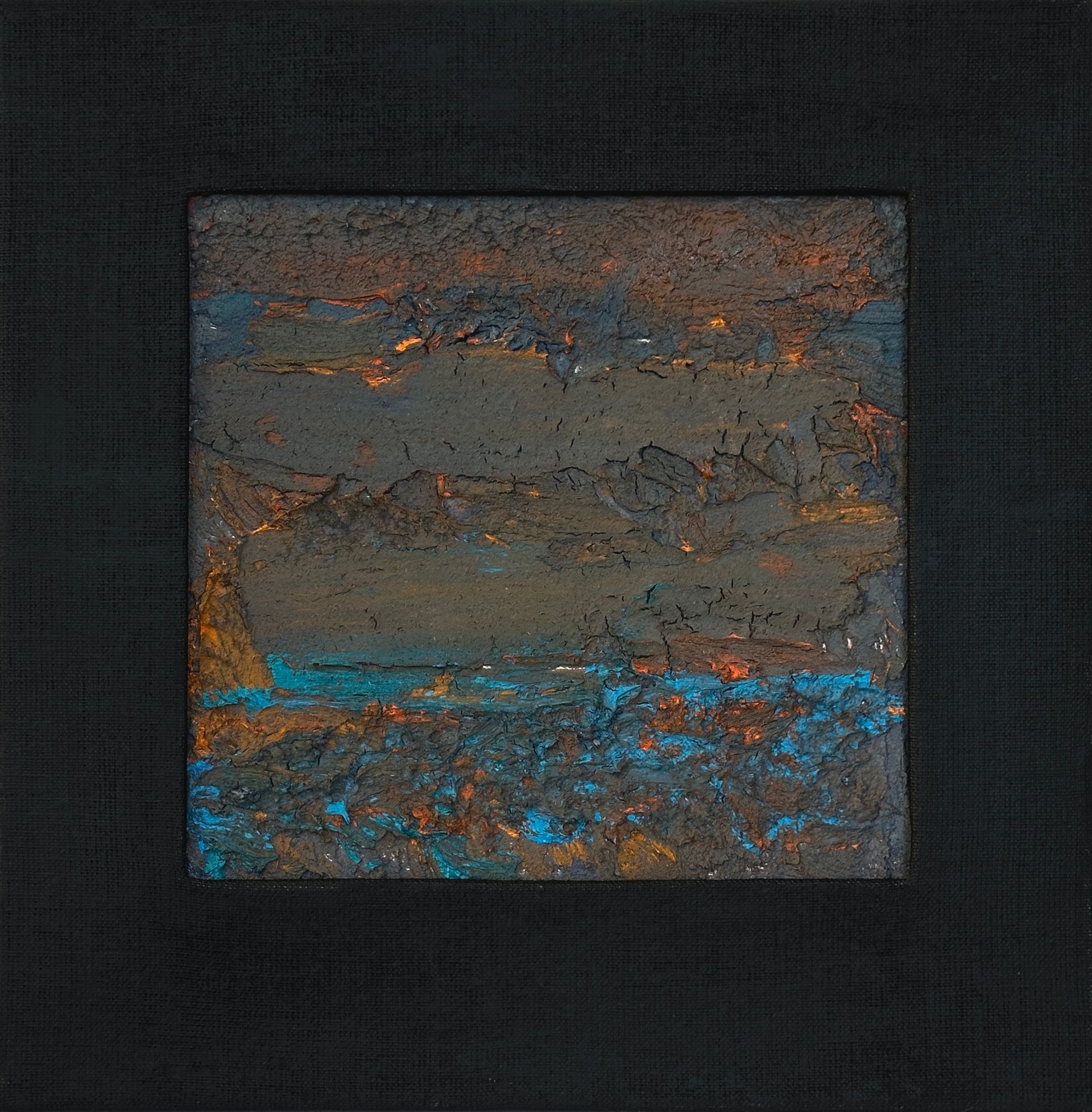 Илья Хахарев (Картина, живопись - 
                  20 x 19 см) Закат