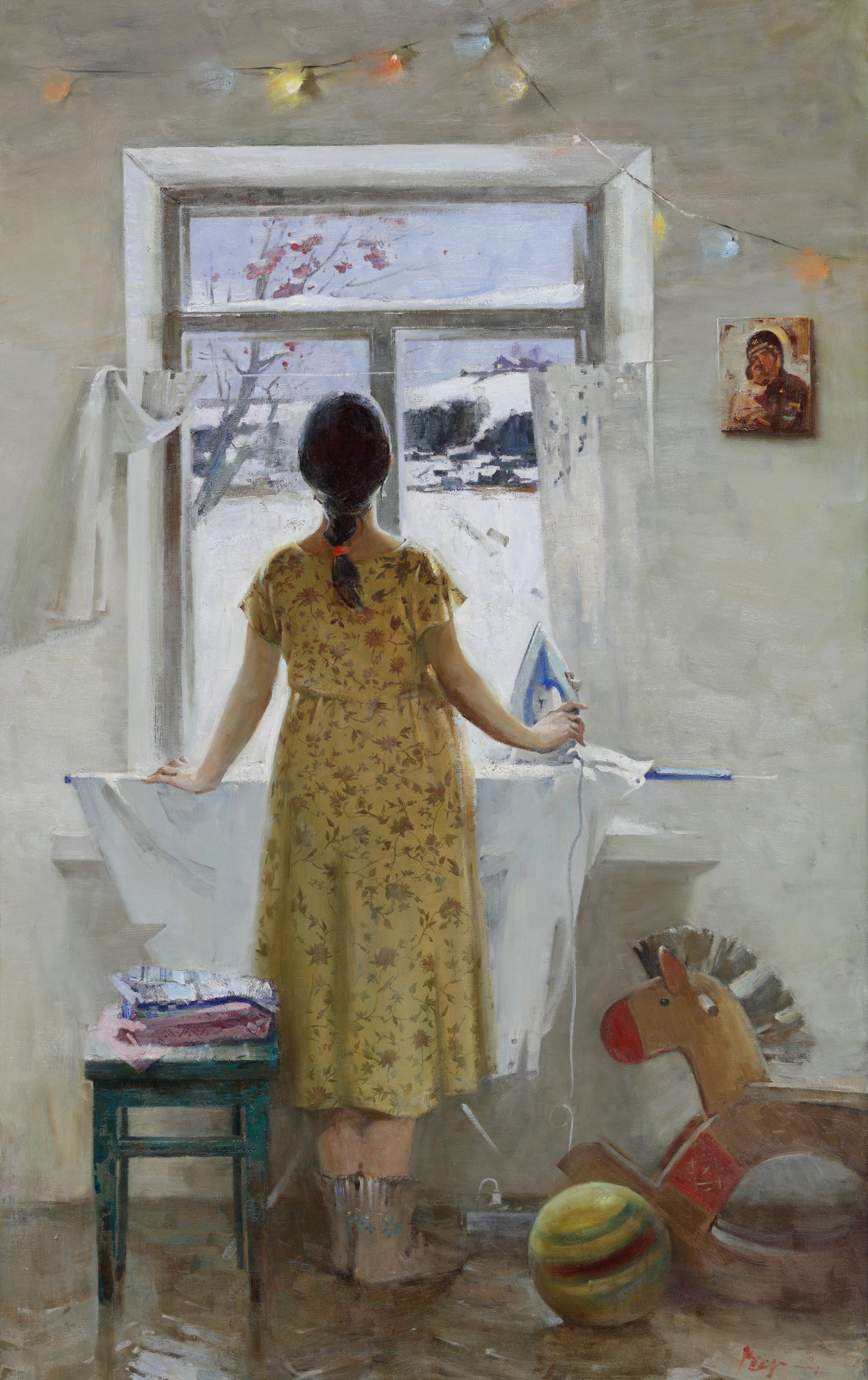 Надежда Воронцова (Картина, живопись - 
                  119 x 190 см) Ожидание