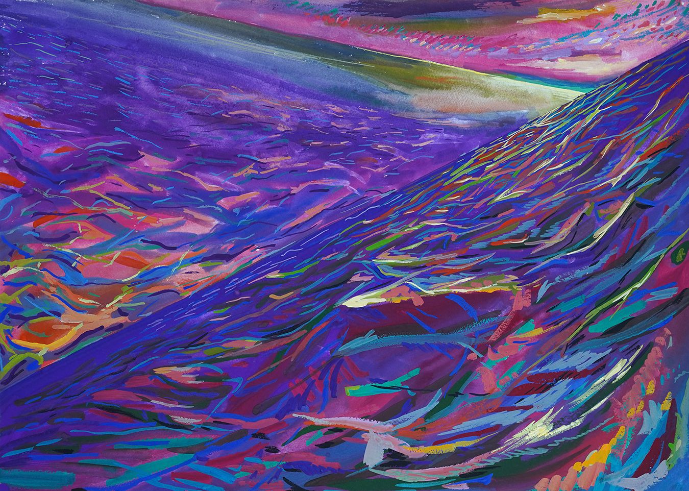 Сергей Лоцманов (Авторская графика - 
                  65 x 50 см) Без названия (из серии "Двойной горизонт")