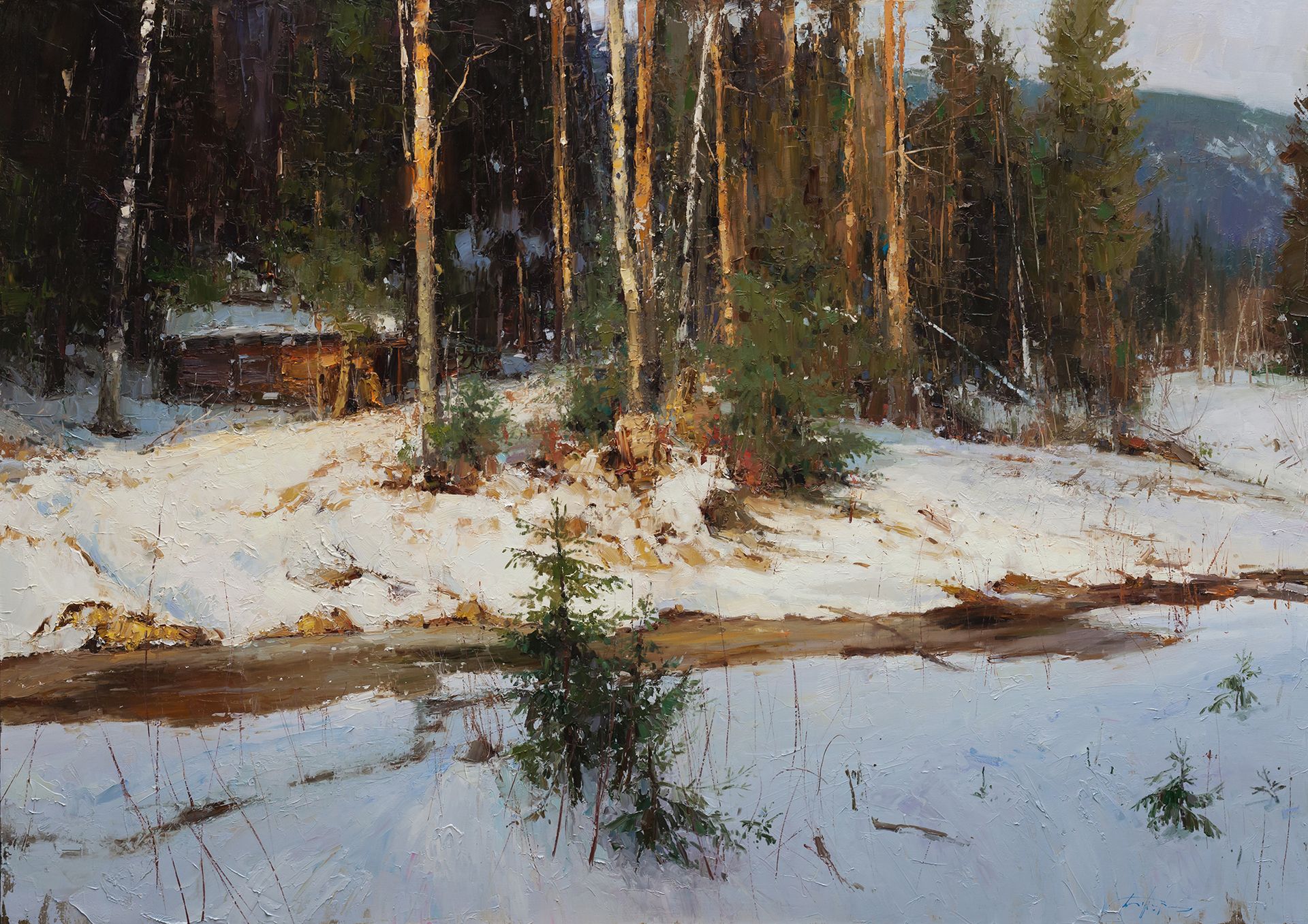 Евгений Бурцев (Картина, живопись - 
                  140 x 100 см) Островок спокойствия