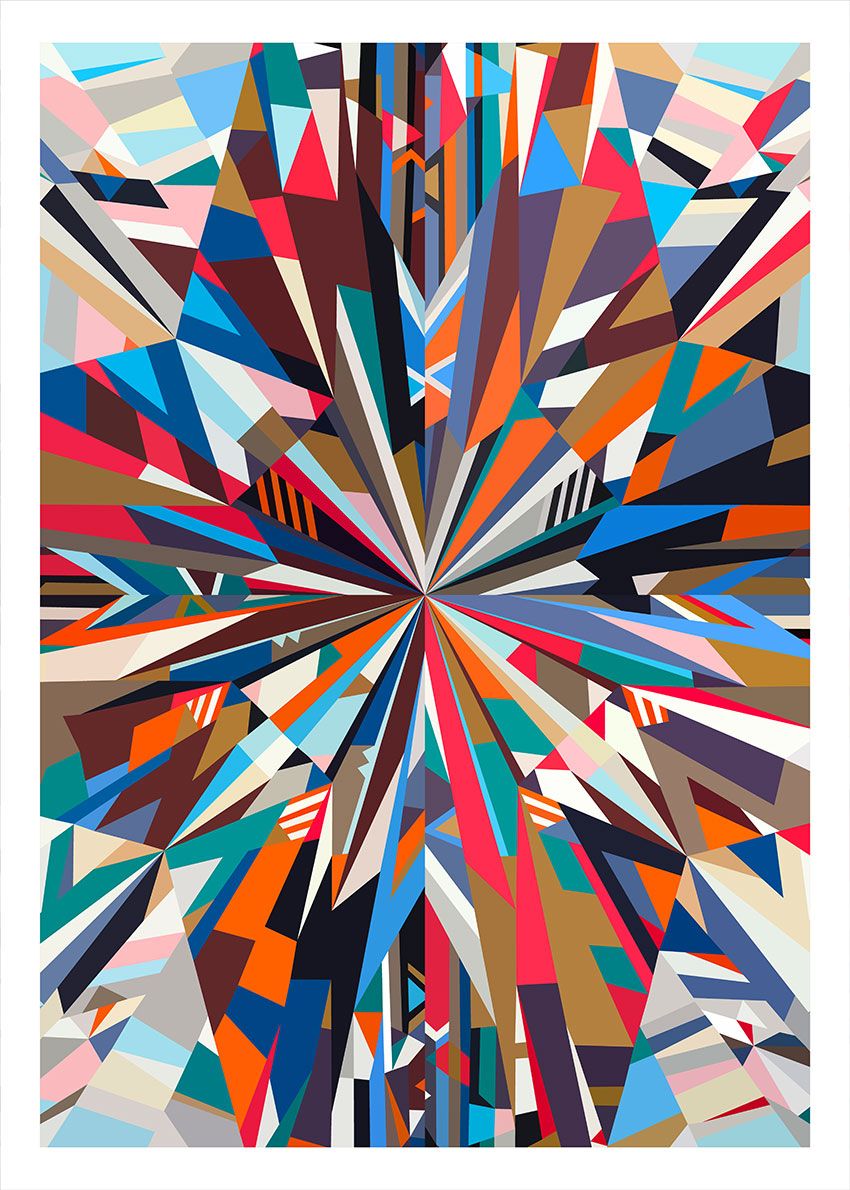 Марина Астахова (Графика цифровая (принты) - 
                  50 x 70 см) Кристалл Красный
