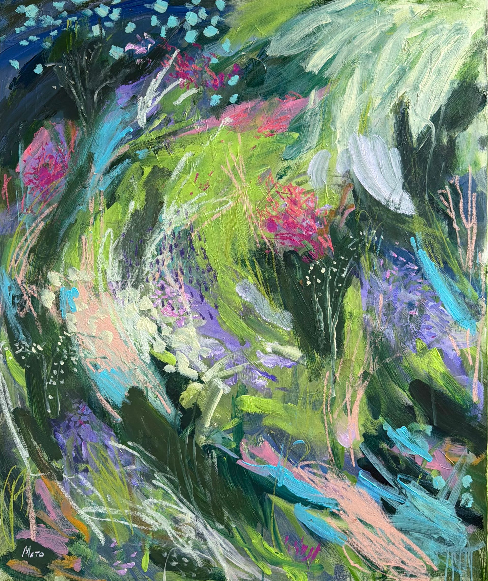Александра Мато (Картина, живопись - 
                  100 x 120 см) Цветочная поляна
