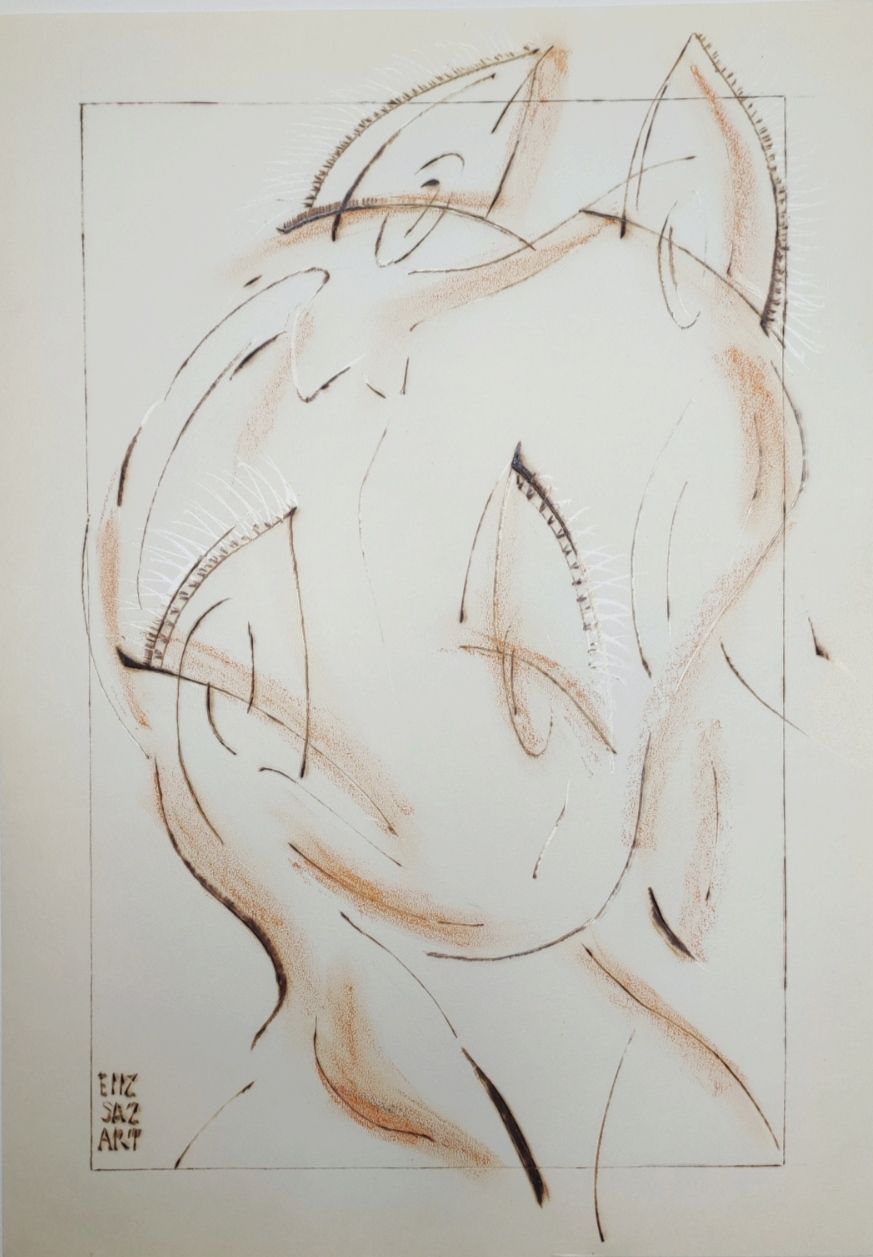 Елизавета Сазонова (Авторская графика - 
                  30 x 40 см) В световом потоке теней