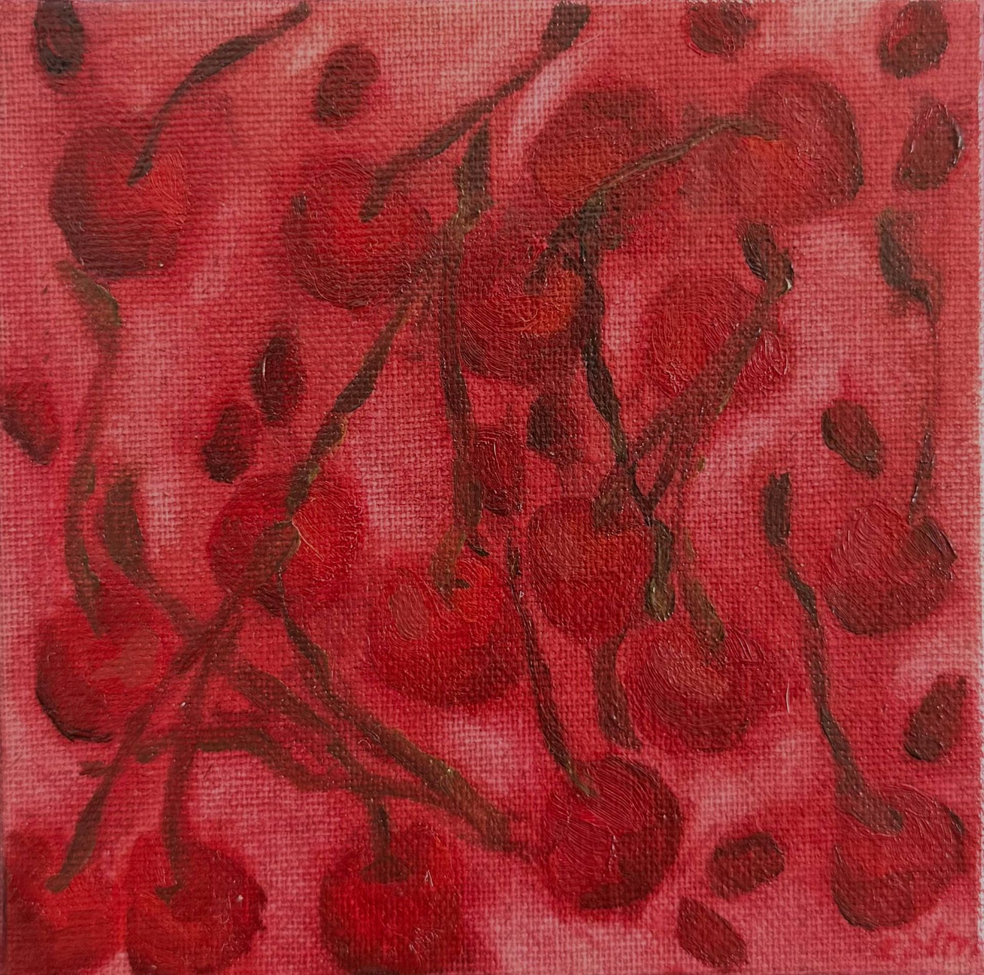 Виктория Зарецкая (embrassé par la muse) (Авторская графика - 
                  10 x 10 см) Жадность