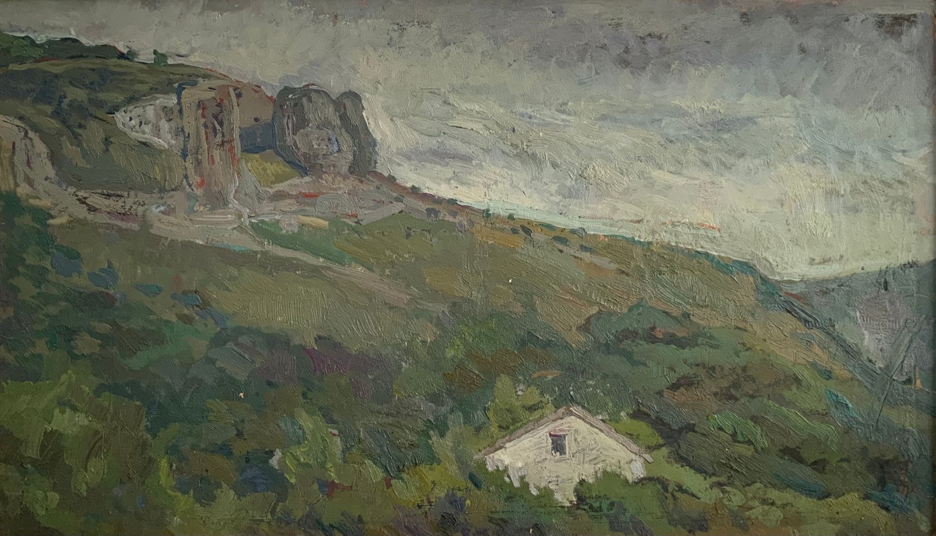 Елизавета Тульчинская (Картина, живопись - 
                  47.6 x 29.3 см) Этюд