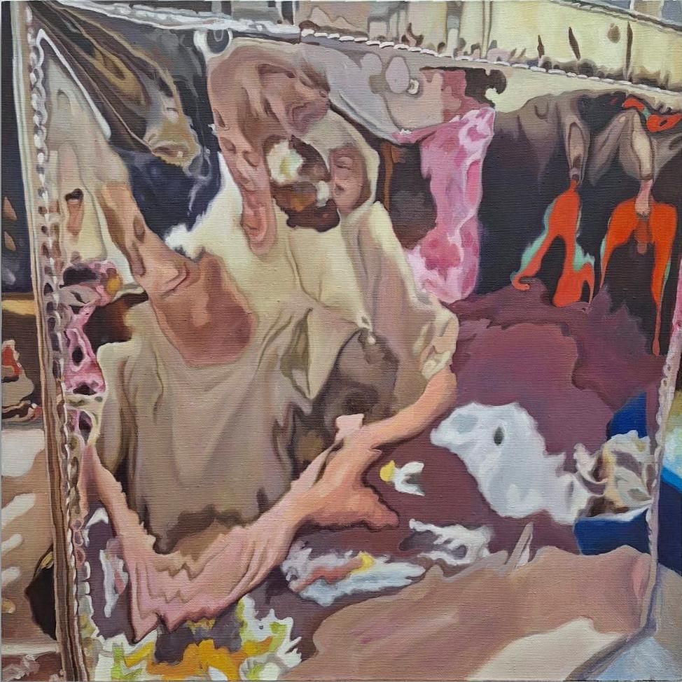 Евгения Косушкина (Картина, живопись - 
                  100 x 100 см) Удвоение