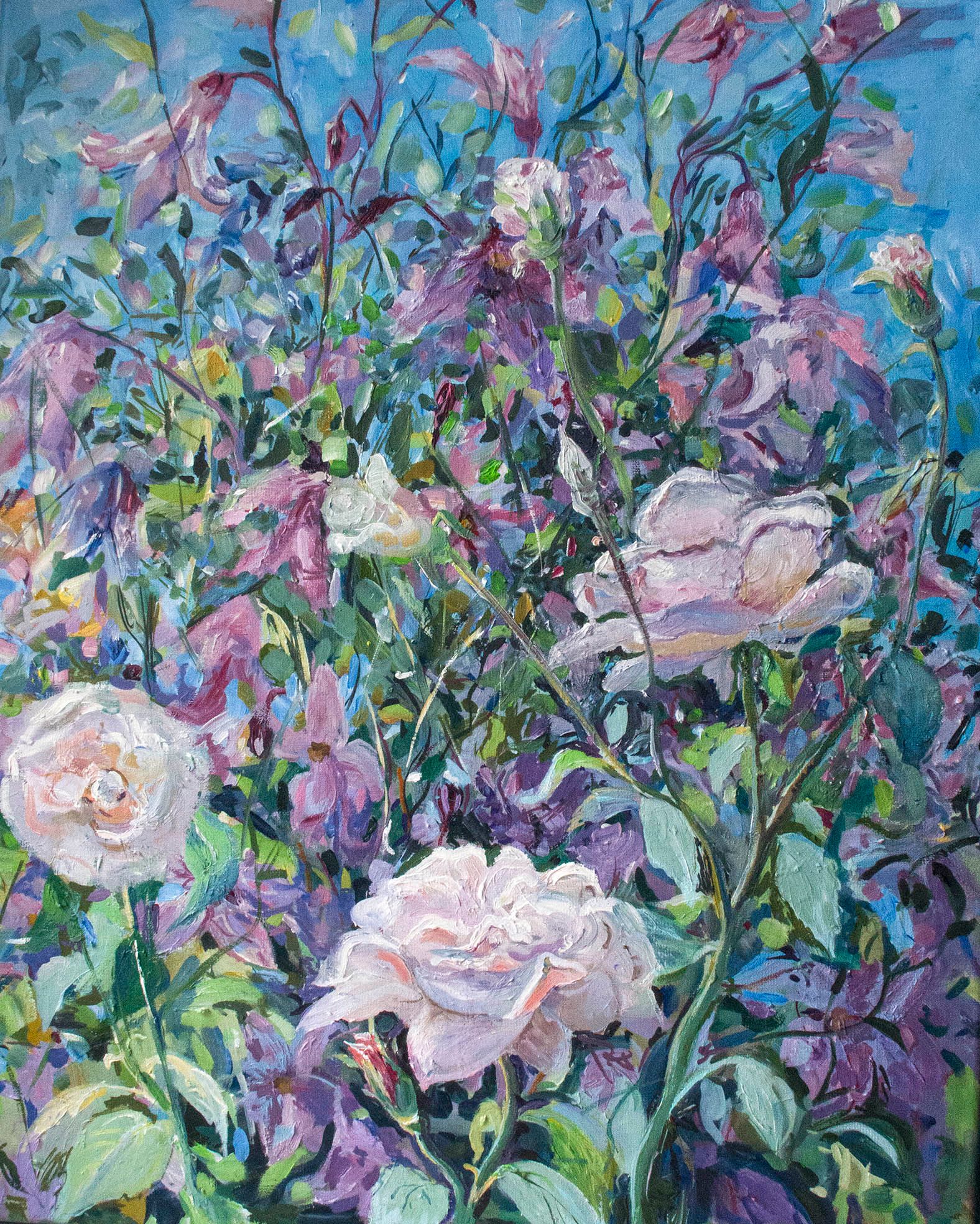 Галина Третьякова (Картина, живопись - 
                  40 x 50 см) Розы