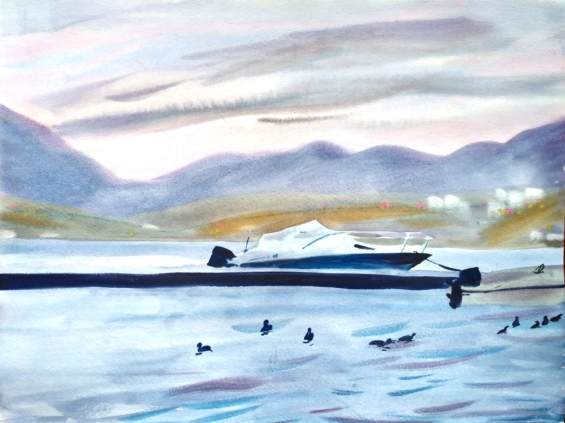 Евгения Сопова (Авторская графика - 
                  40 x 30 см) Морские