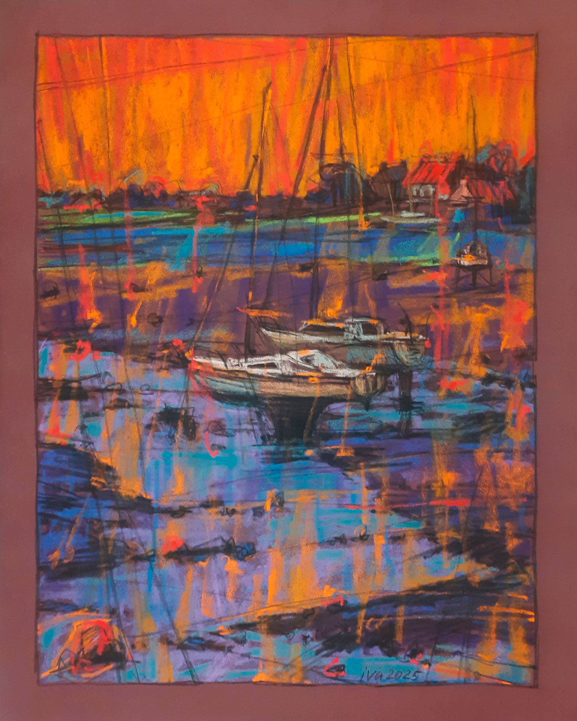 Татьяна Ивченкова (Авторская графика - 
                  40 x 50 см) Бретань, отлив