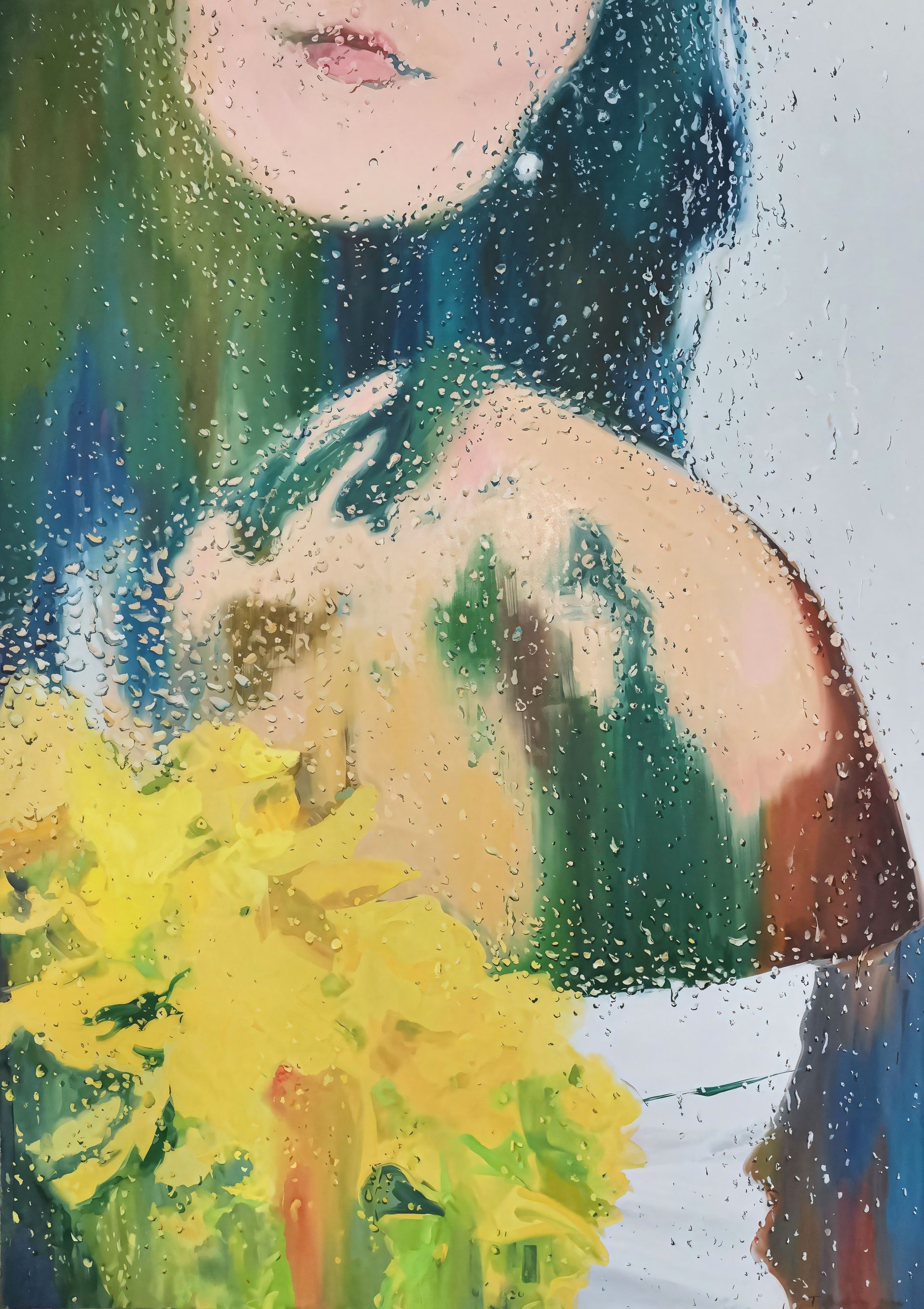 Татьяна Павлова (Картина, живопись - 
                  100 x 140 см) За стеклом...