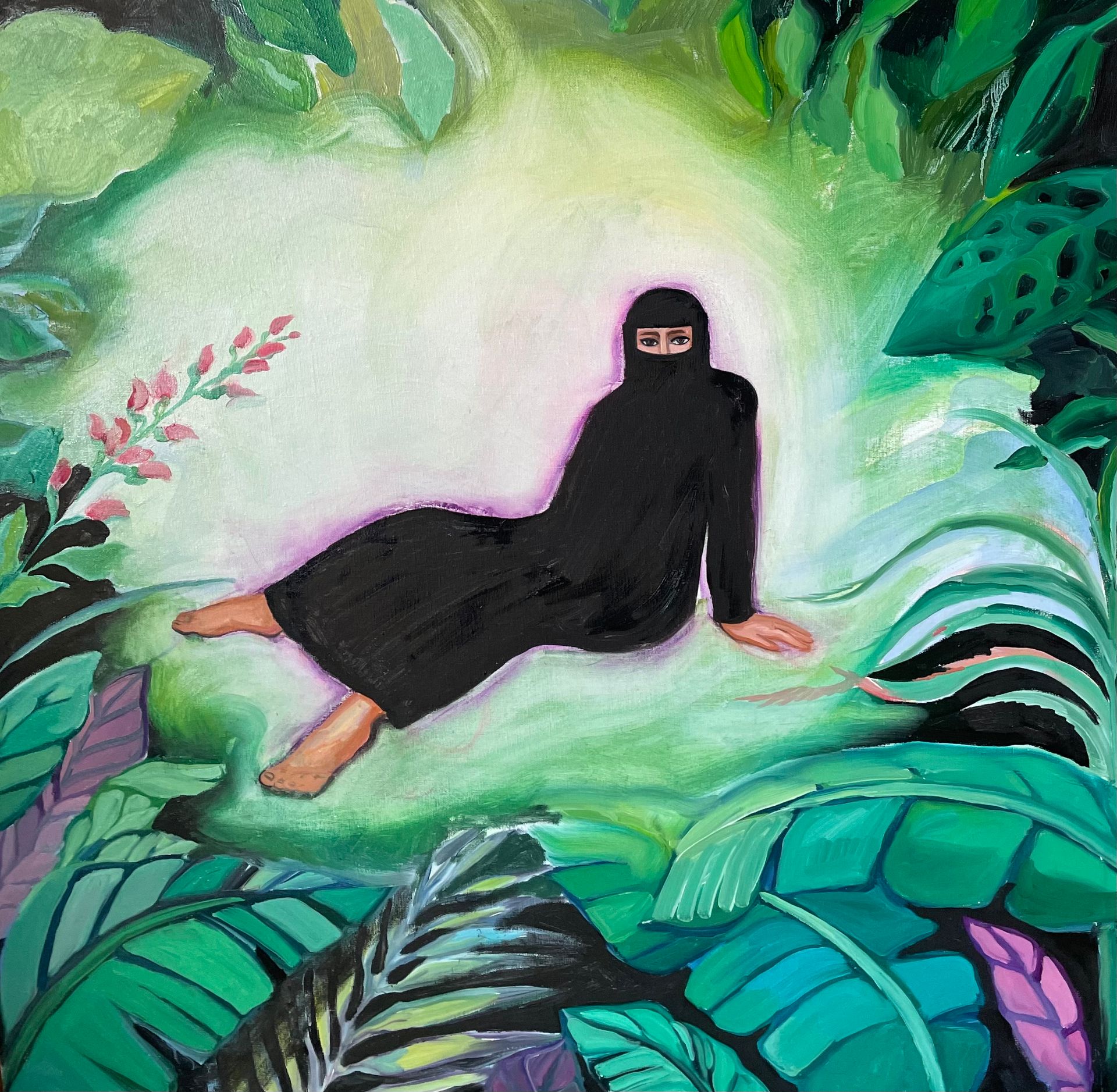Ольга Елисеева (Картина, живопись - 
                  80 x 80 см) Muslim Girl