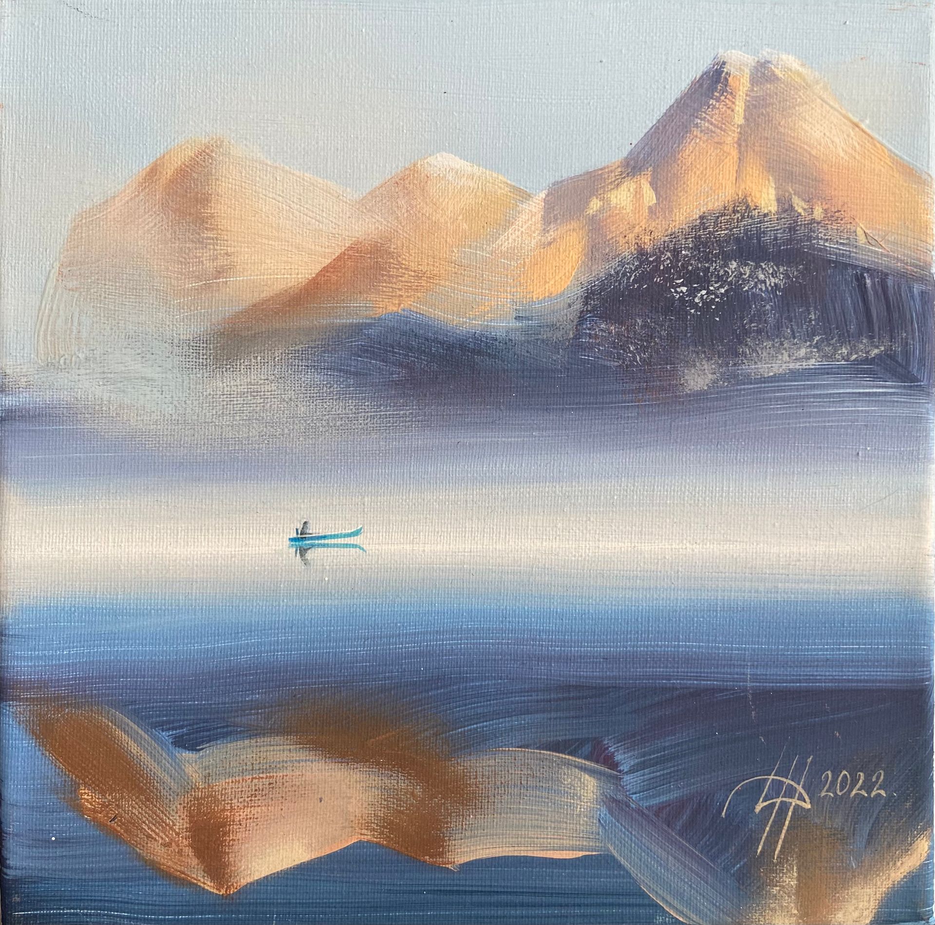 Динара Хёртнагль (Картина, живопись - 
                  20 x 20 см) Equilibrium