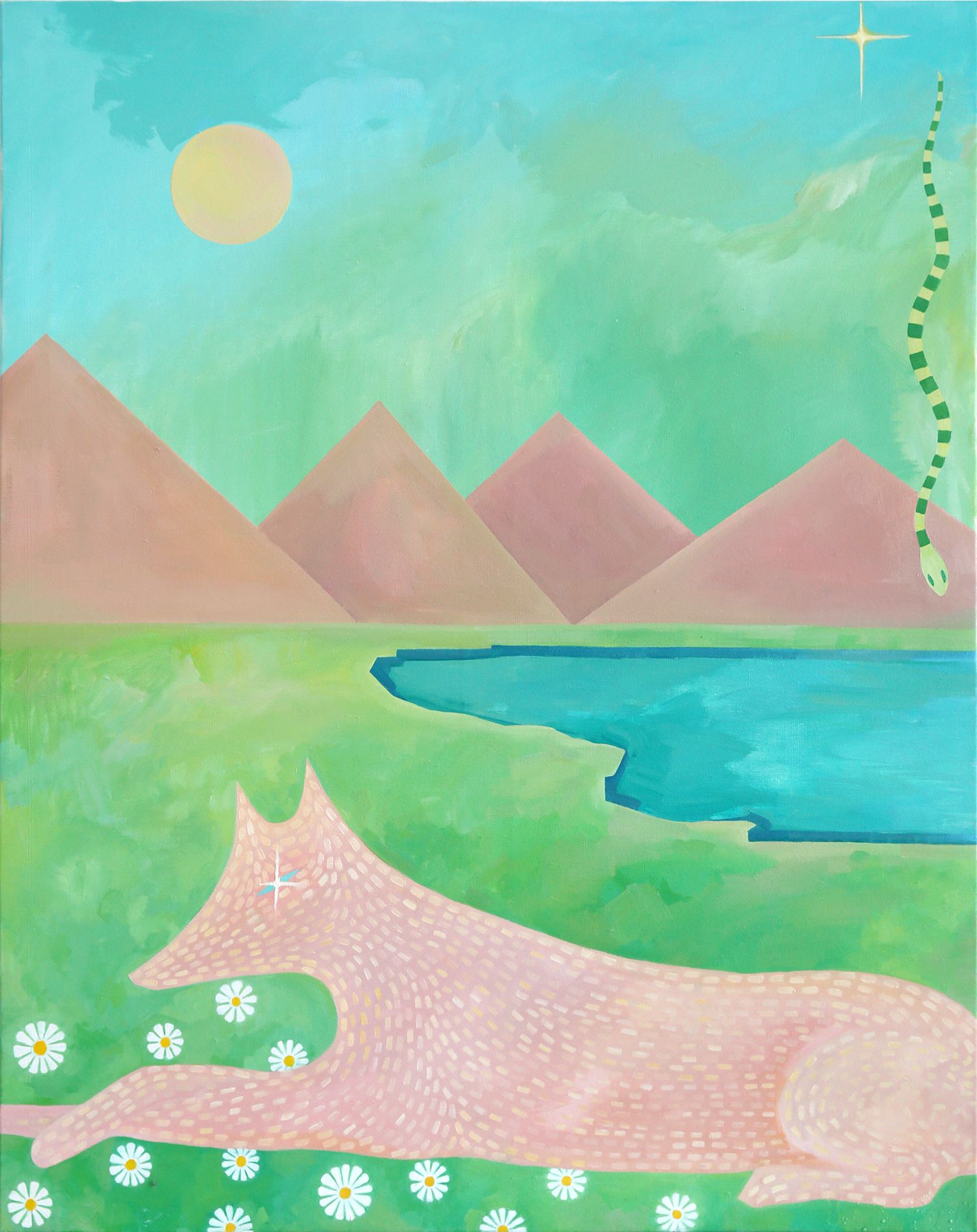 Анастасия Лимонова (Картина, живопись - 
                  80 x 100 см) Отличное место, чтобы отдохнуть