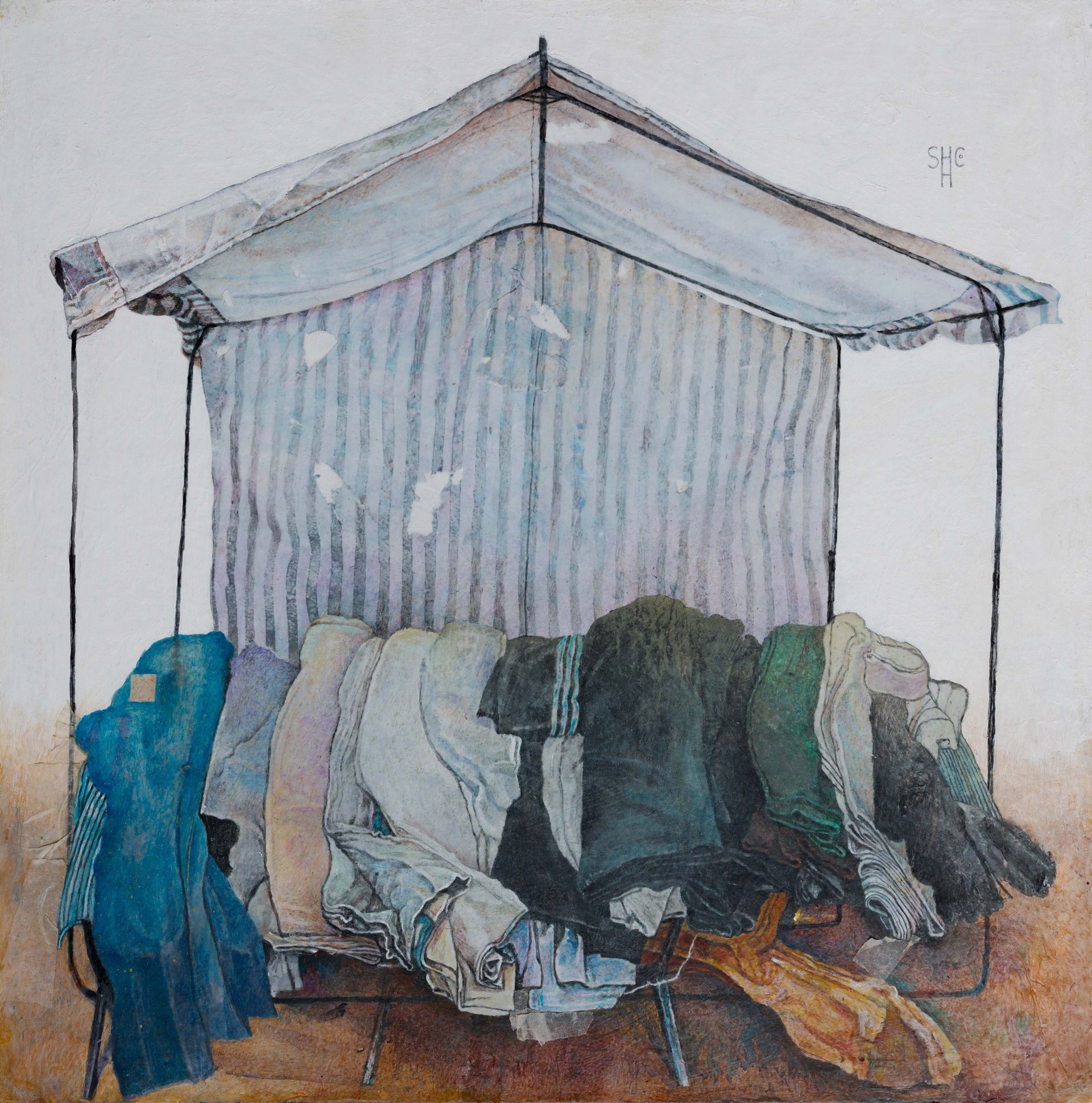 Егор Щаблыкин (Картина, живопись - 
                  70 x 70 см) Барахолка II
