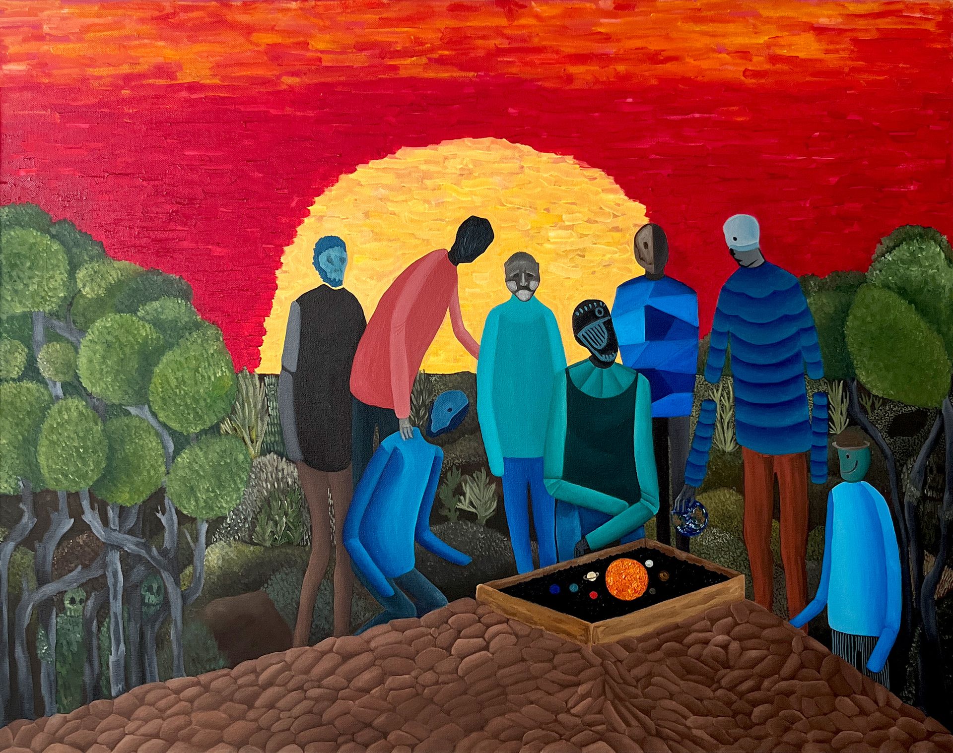 Леша Мелки (Картина, живопись - 
                  90 x 70 см) Help me to save this world