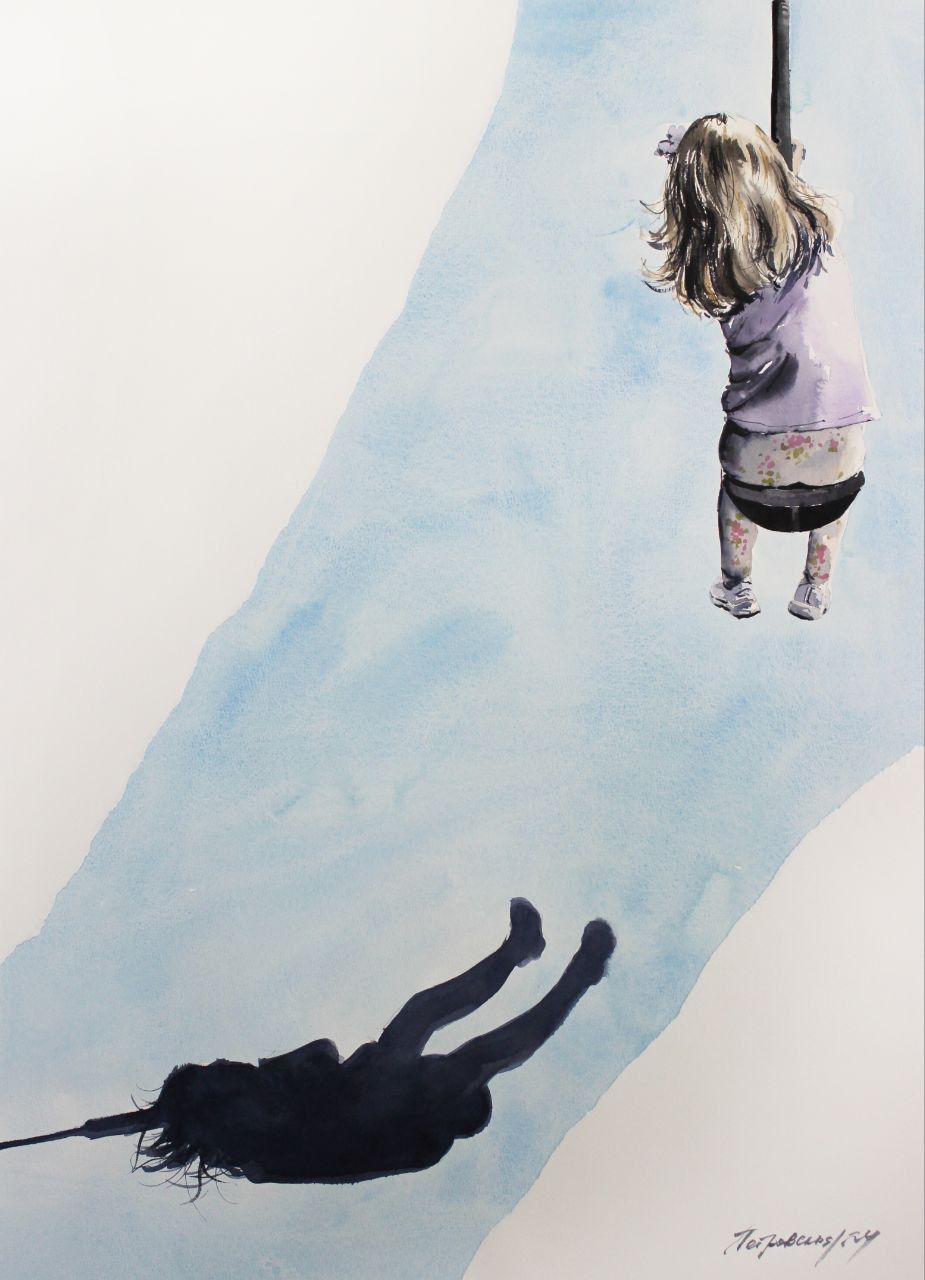 Ирина Петровская (Авторская графика - 
                  50 x 70 см) Полет