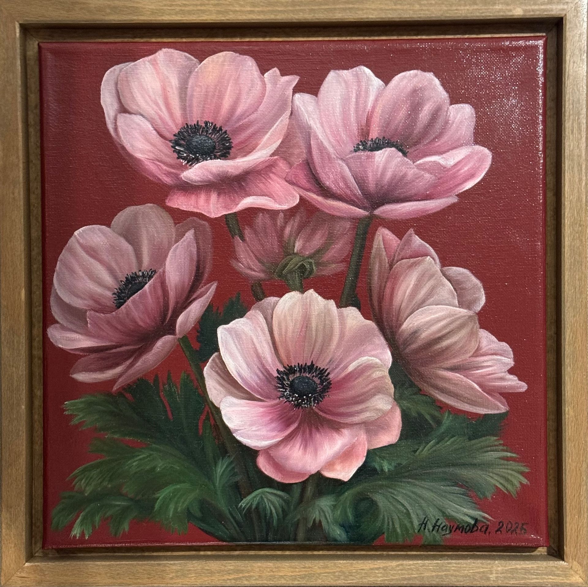 Наталья Наумова (Картина, живопись - 
                  35 x 35 см) Анемоны