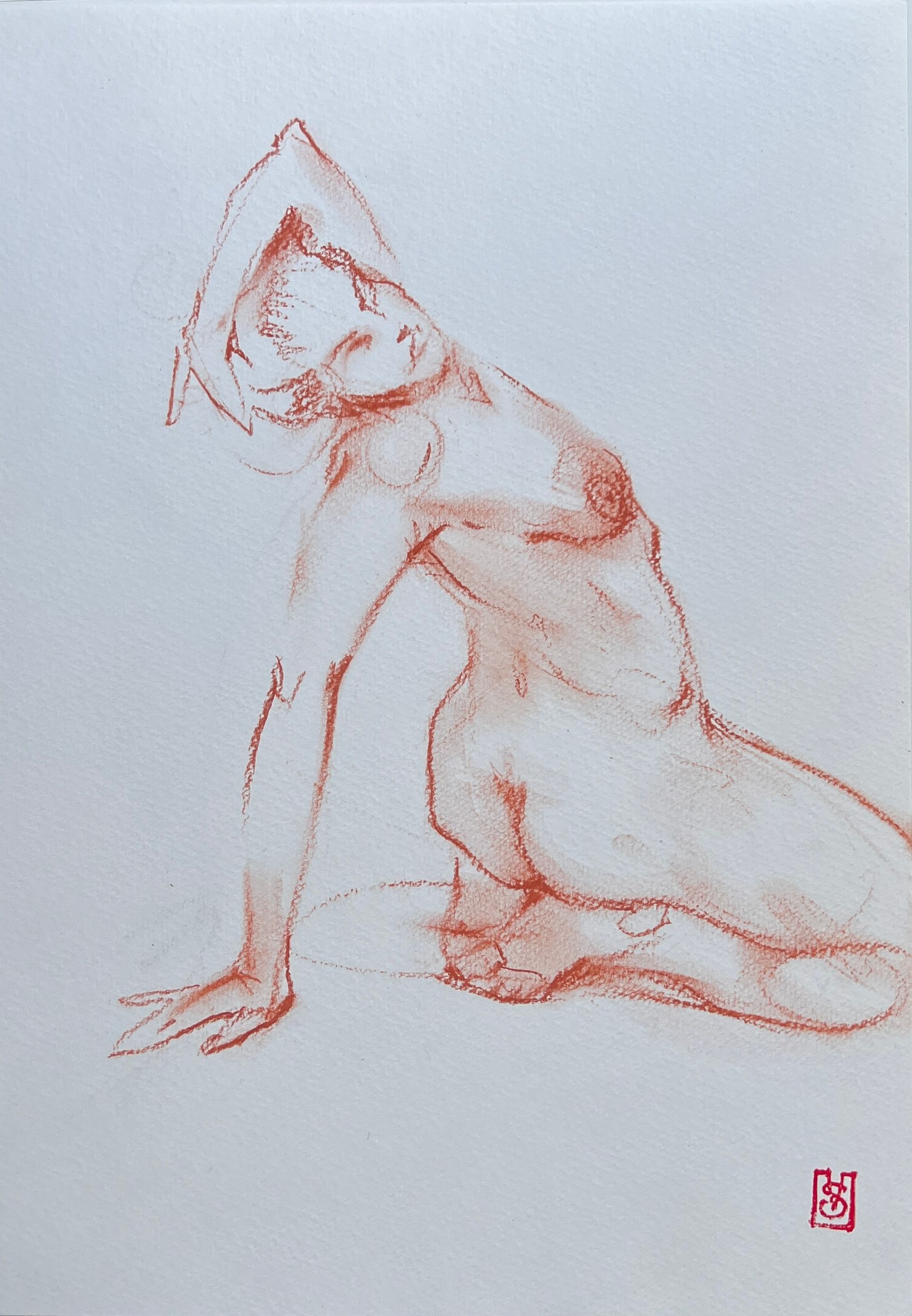 Виктория Севастьянова (Авторская графика - 
                  21 x 30 см) Nu sketch